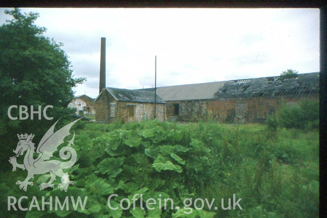 View of Kidwelly Tinplate Works in 1982