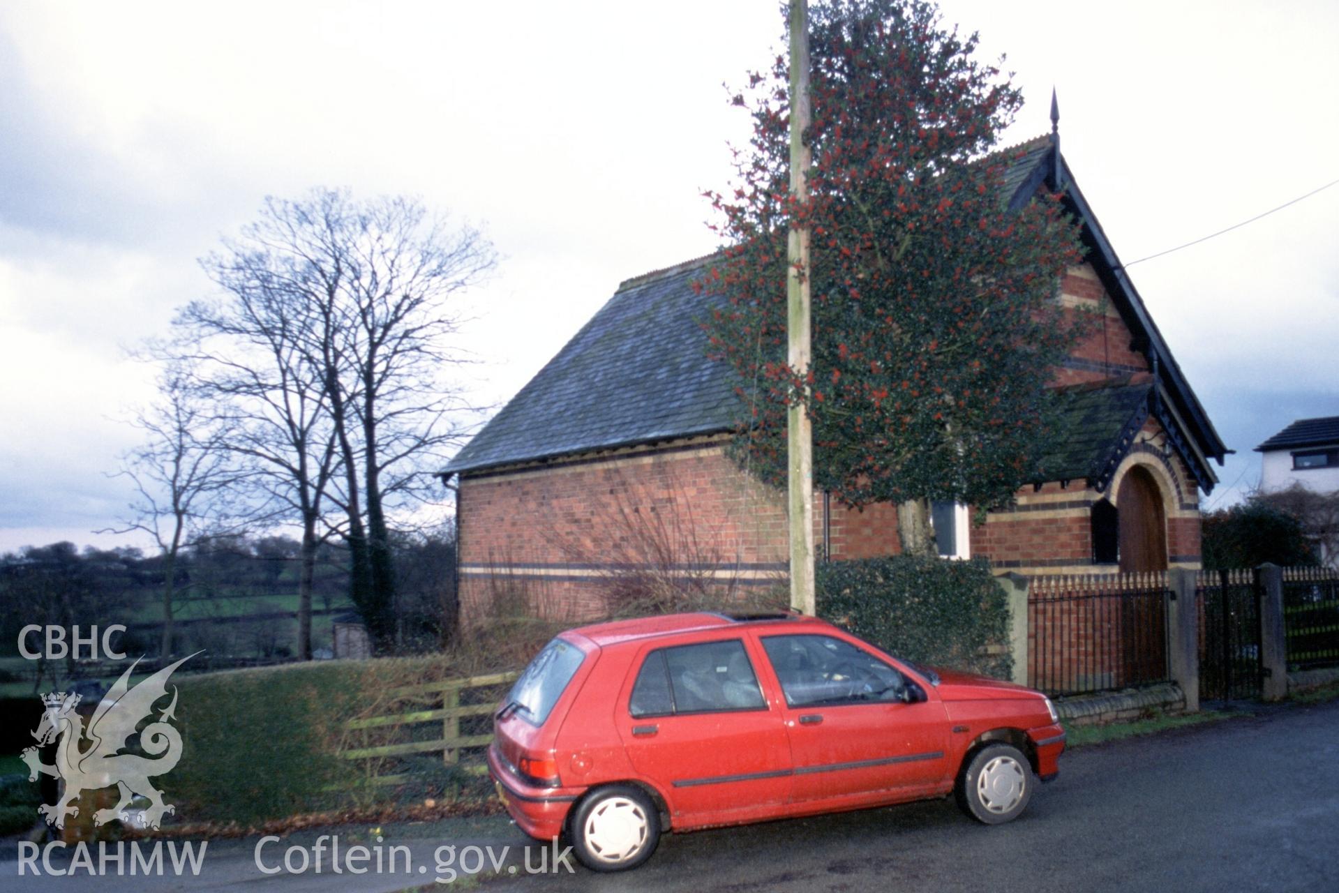 Exterior, LH side & front gable entry