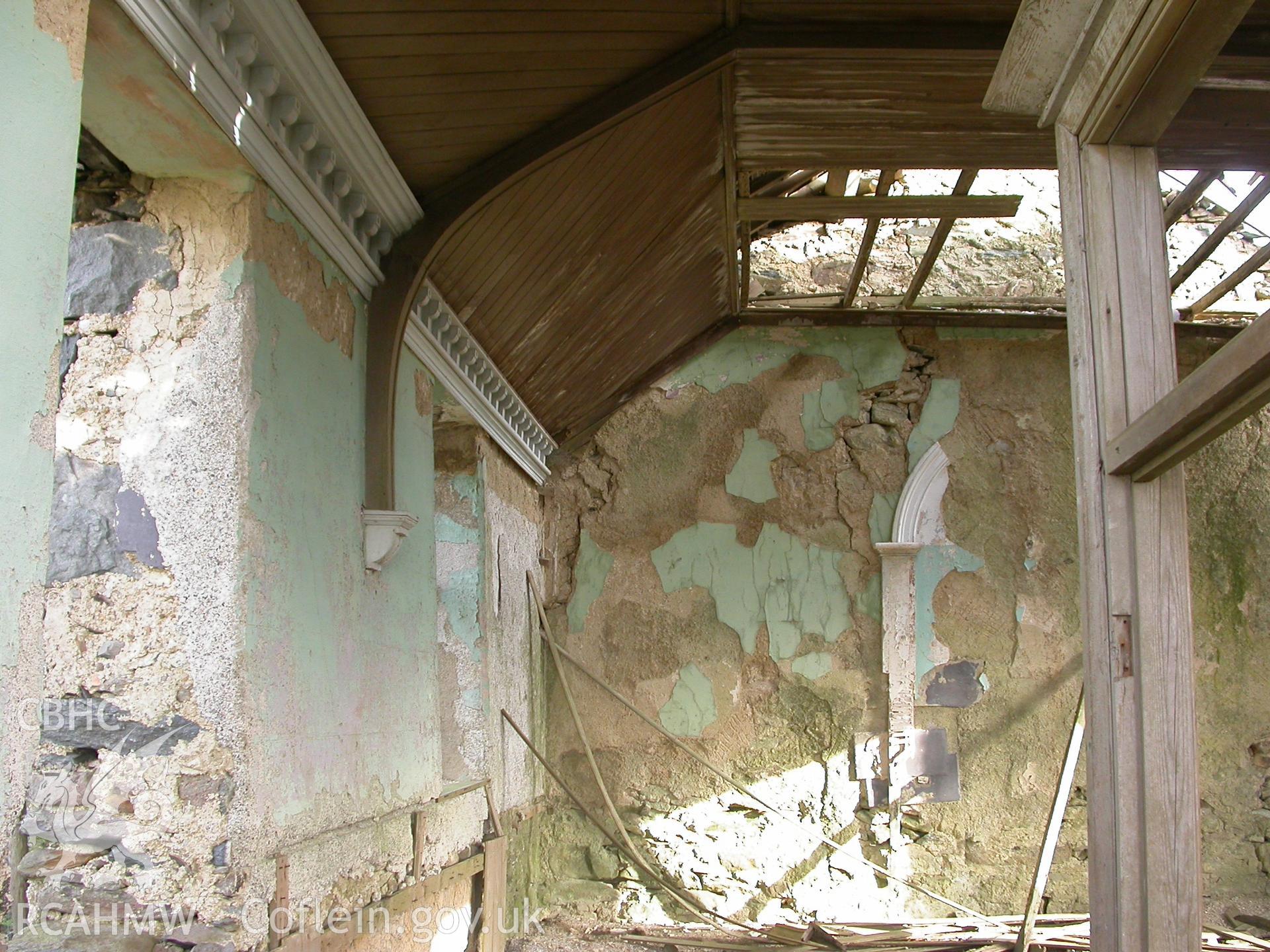 Interior,  ceiling & cornice on L. H.side, internal porch