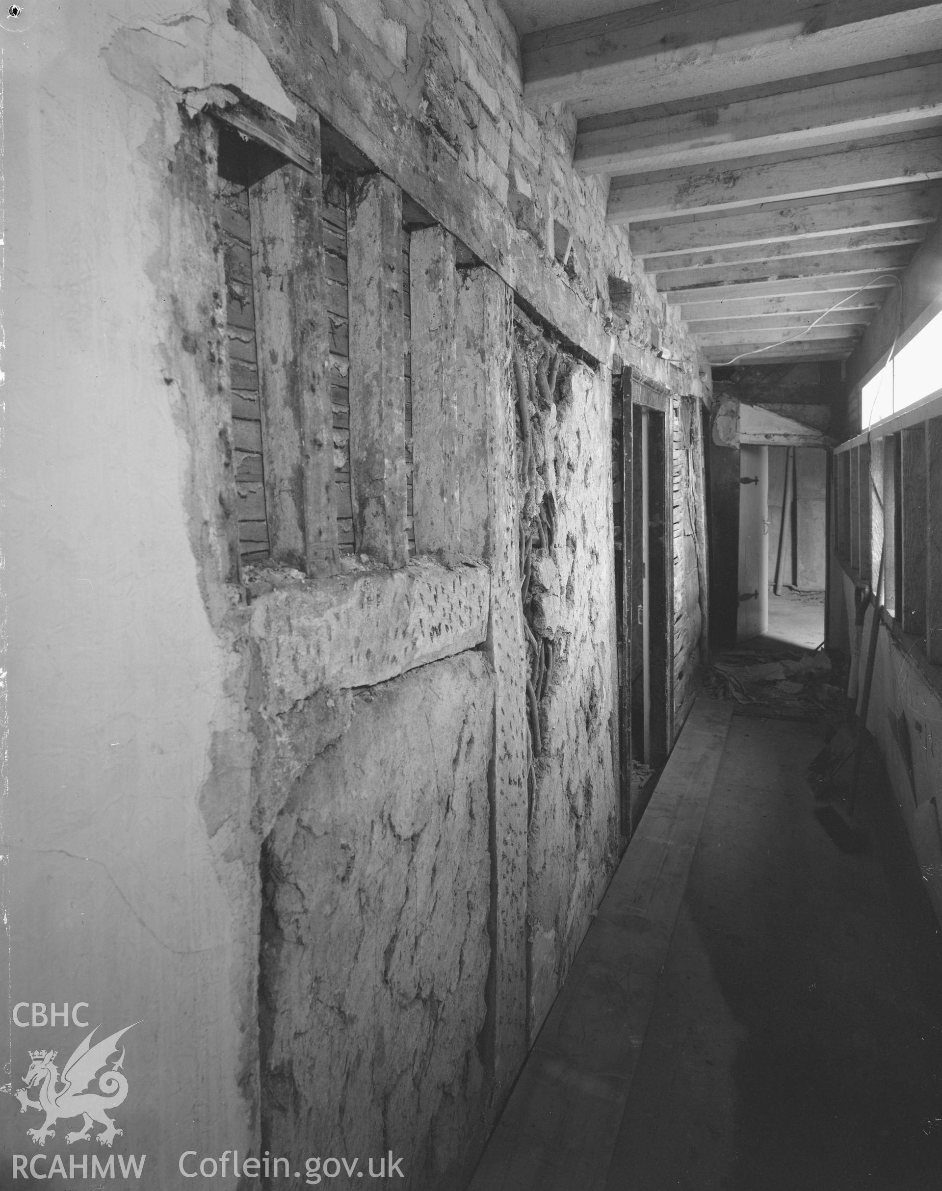 West wall of first floor - looking South