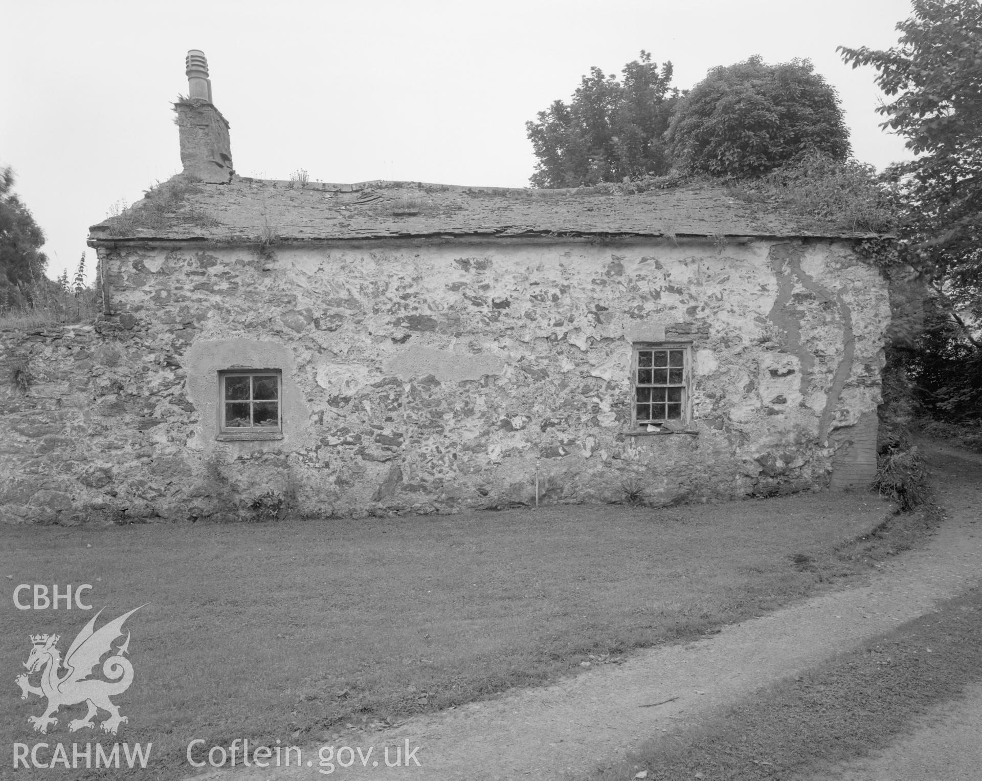 Exterior, rear elevation.