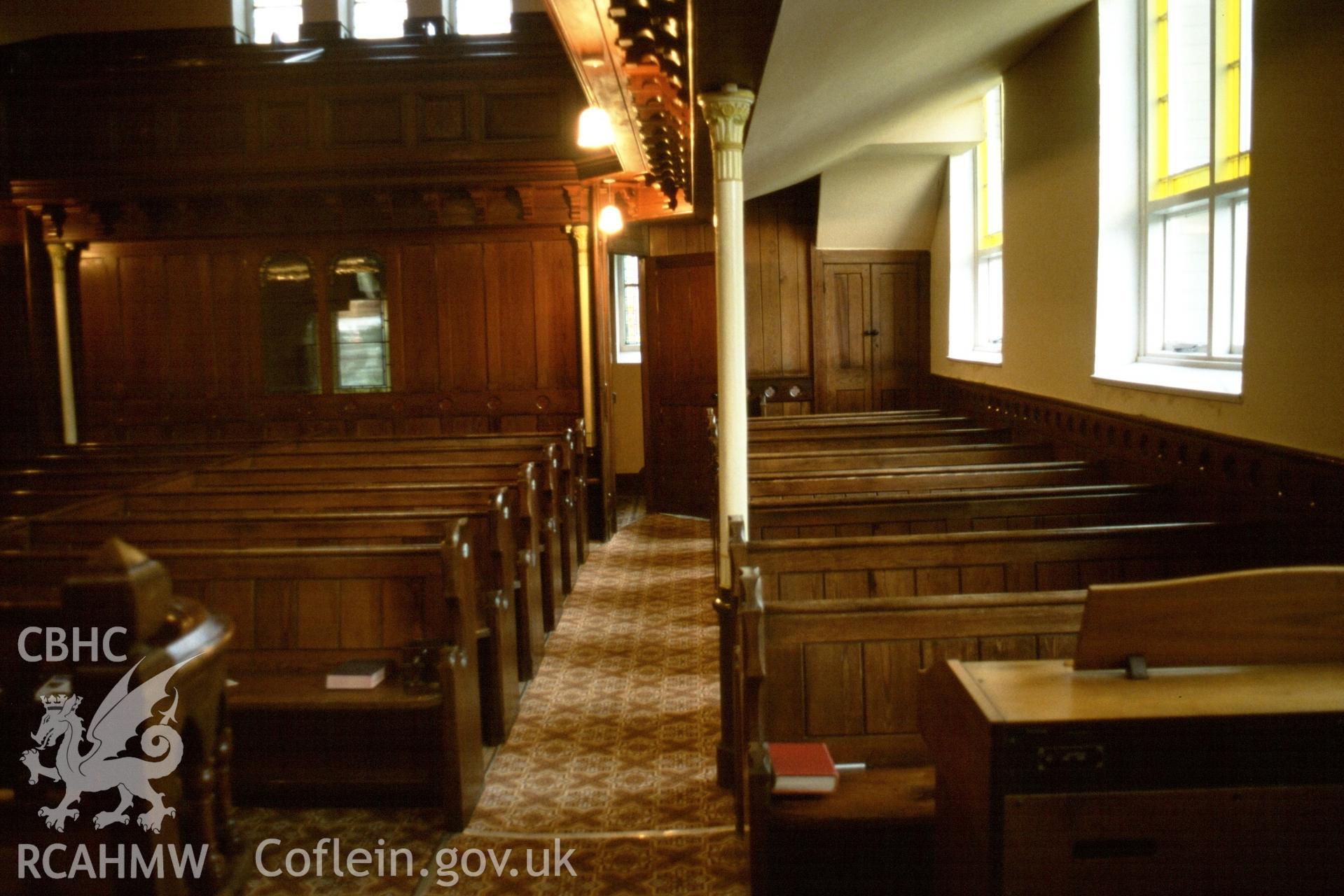 Interior, view to NE rear of auditorium.