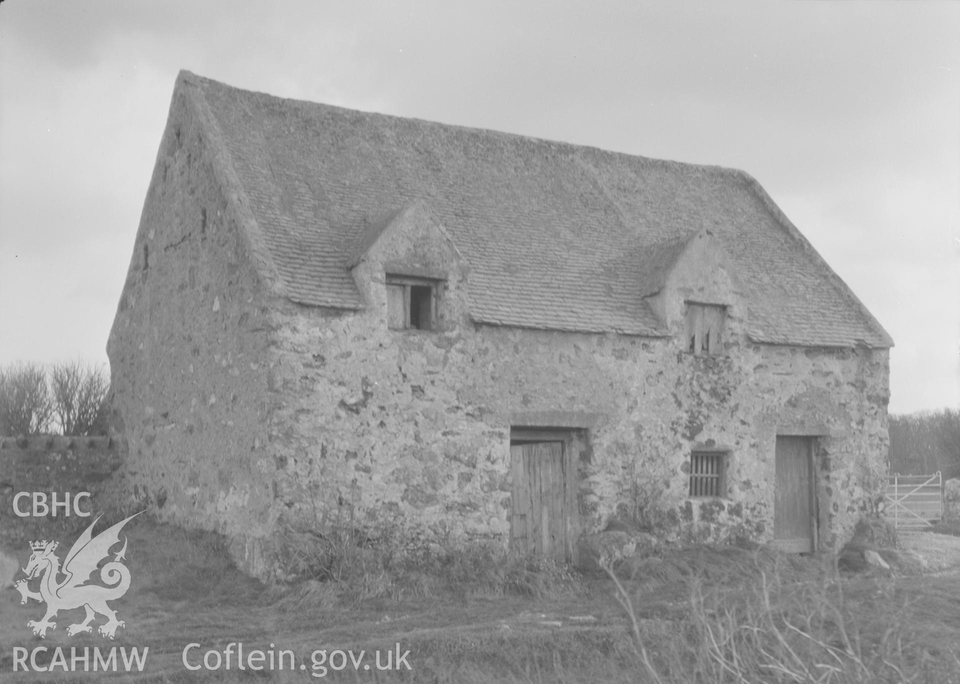 View of barn exterior