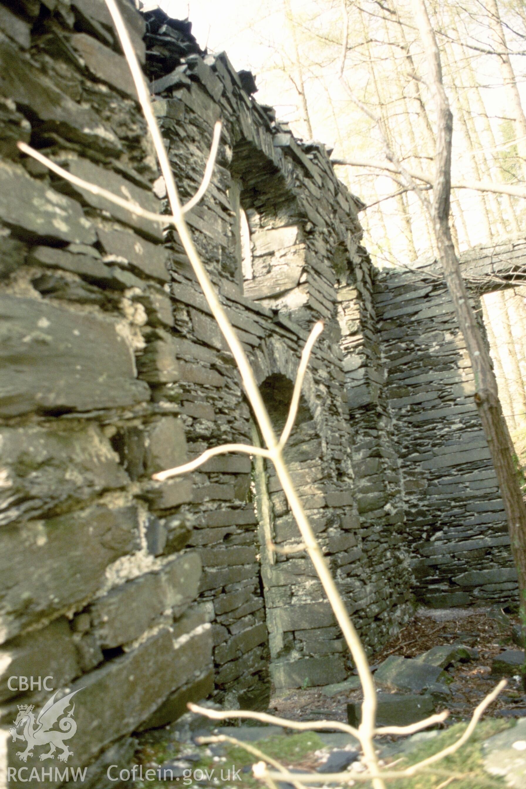 Interior, internal face of front wall.