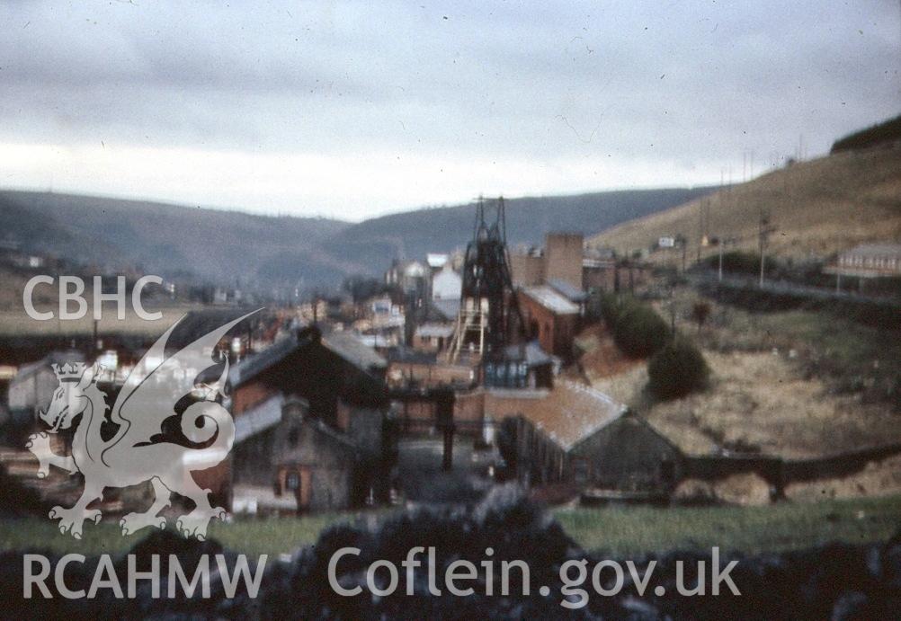 Digital photograph showing Cwmmawr colliery, taken 1975