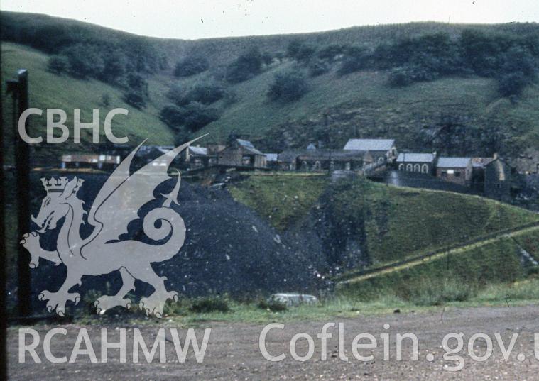 Digital photograph showing Blaenserchan colliery, taken 1972