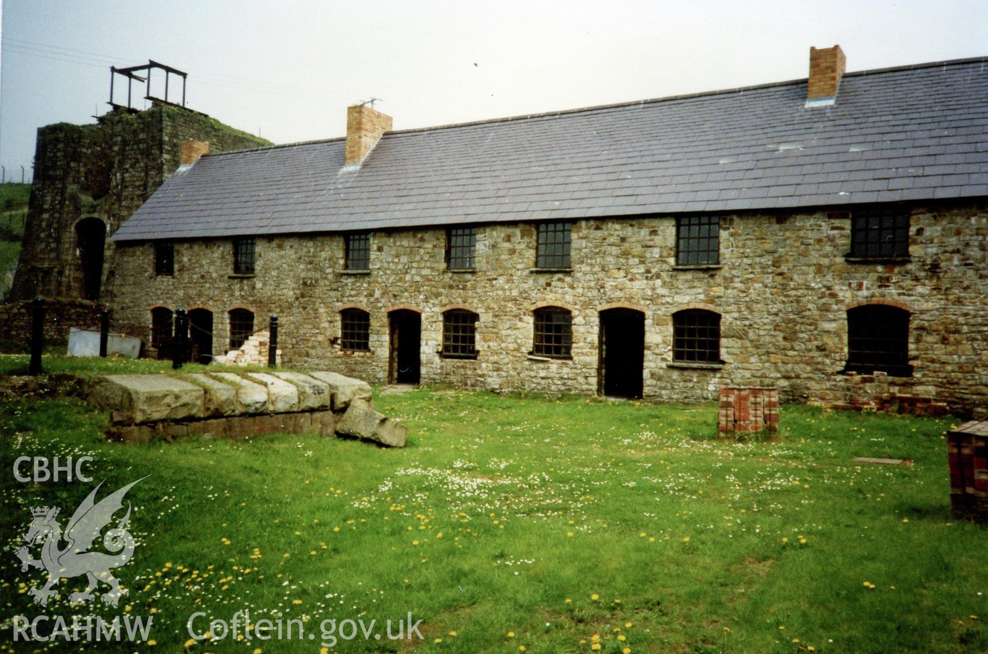 Digital photograph showing Blaenavon Ironworks, taken in 1993
