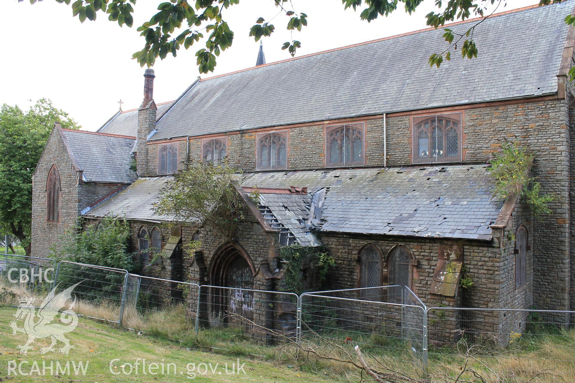 Digital image relating to St. Paul's Church, Landore, Swansea: exterior view.