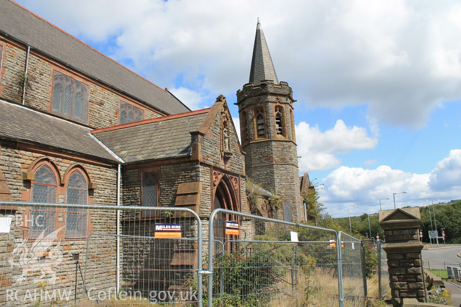 Digital image relating to St. Paul's Church, Landore, Swansea: exterior view.