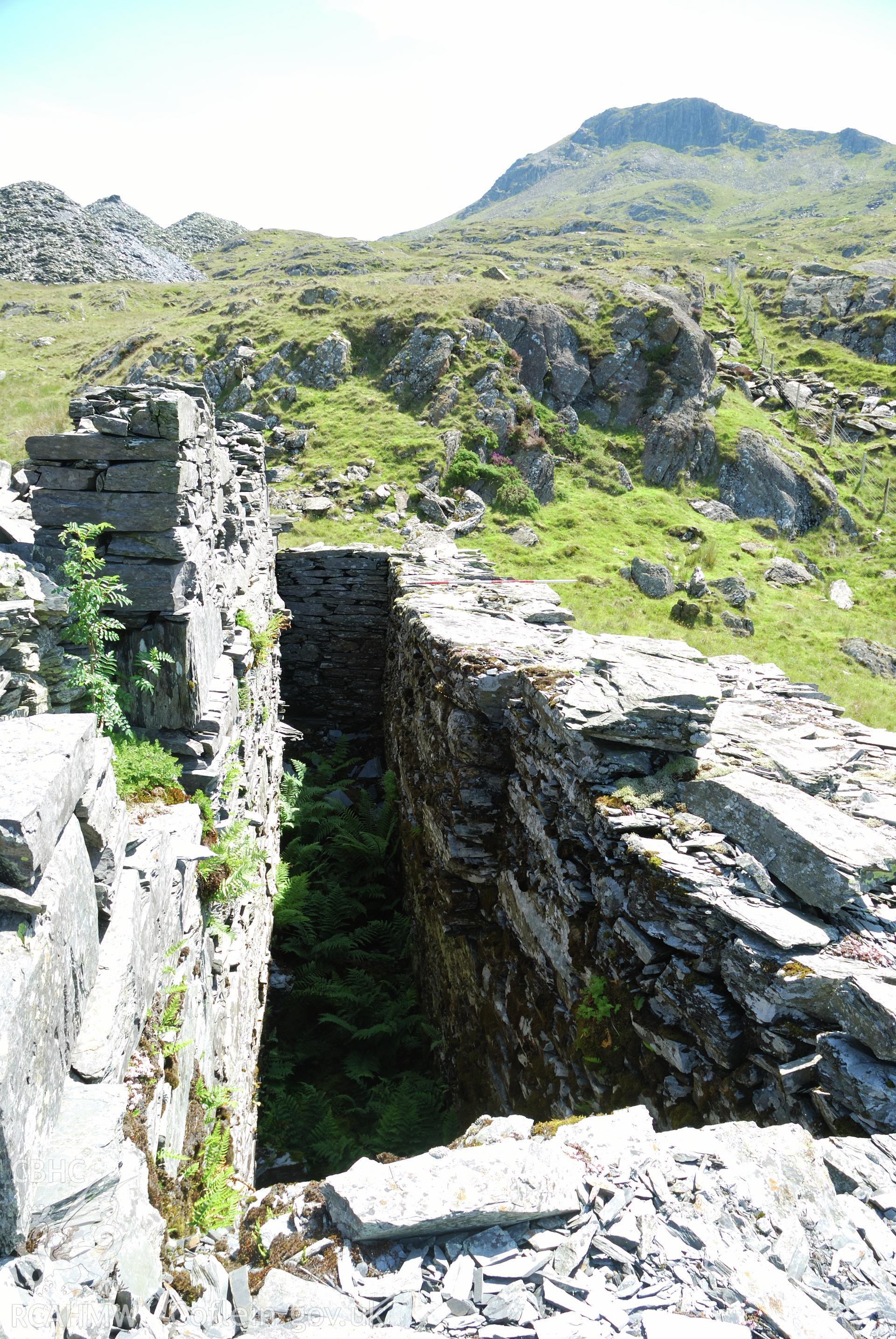 wheelpit, looking E.