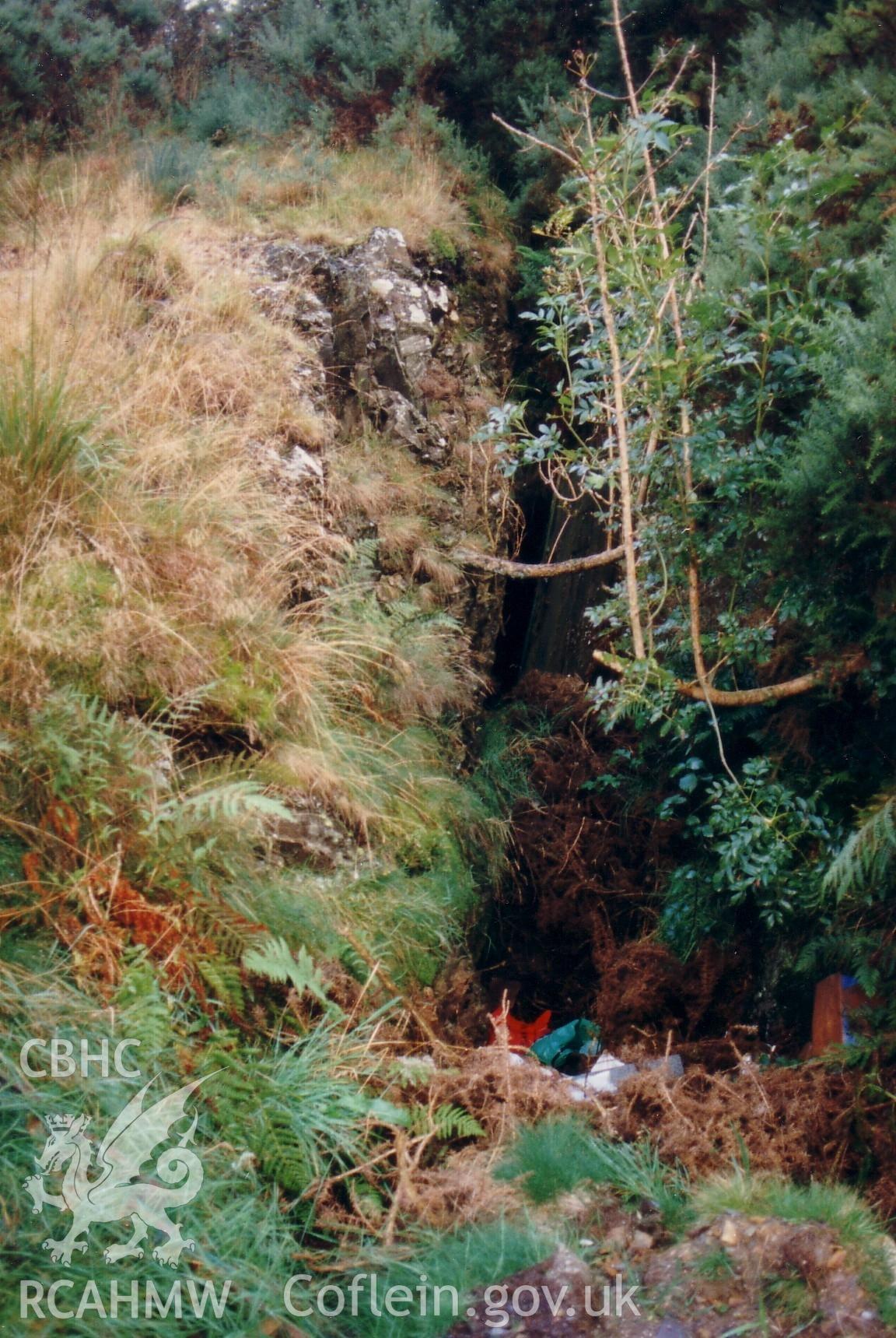 Entrance to Penrhiw mine in the landscape