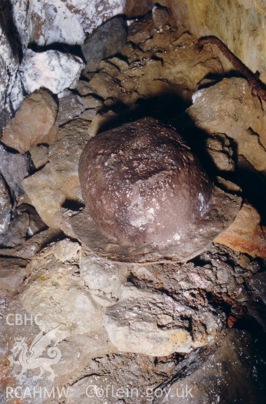 Miners hat at Penrhiw Mine.