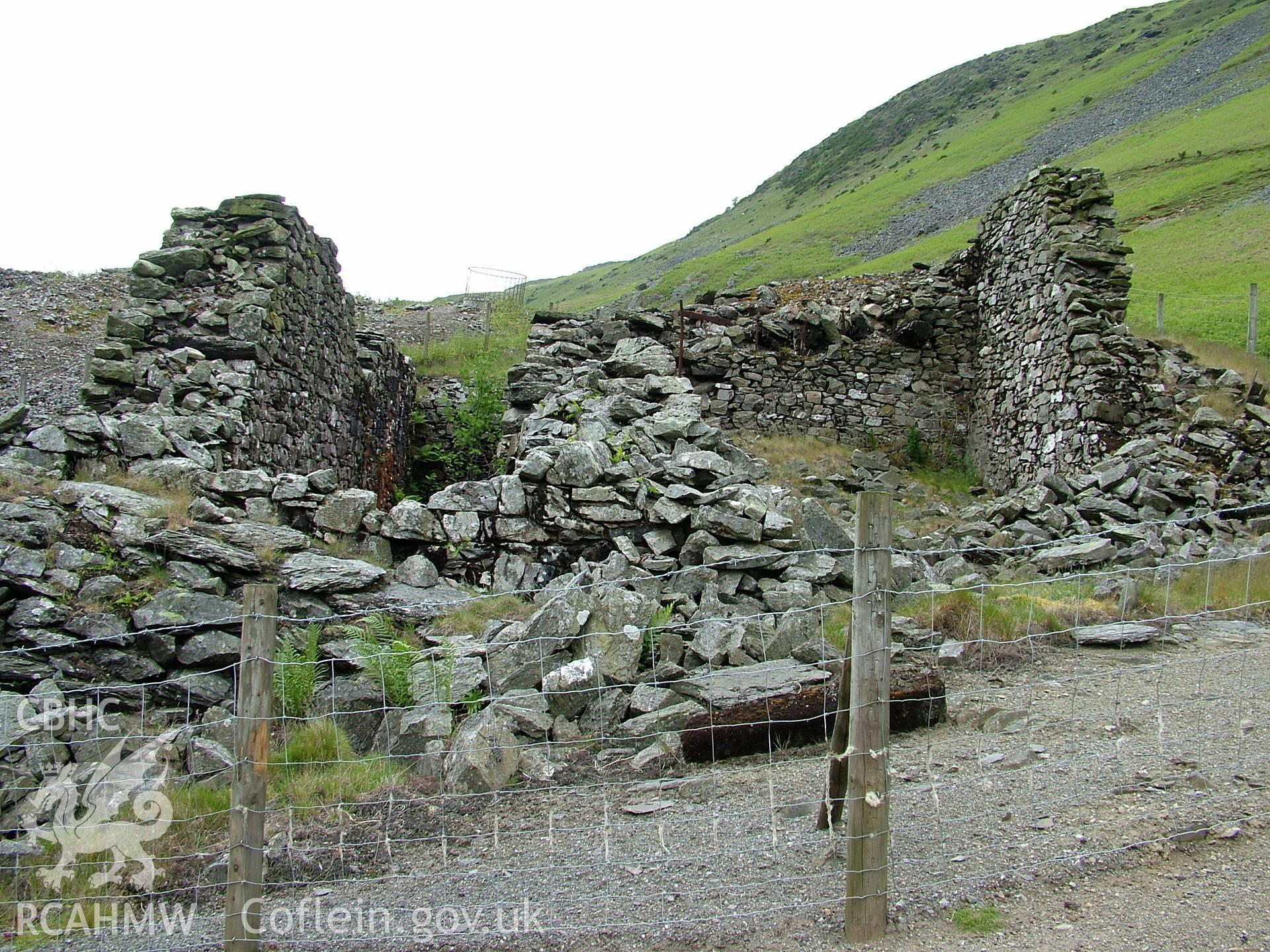 Remains of crushing house and wheelpit.