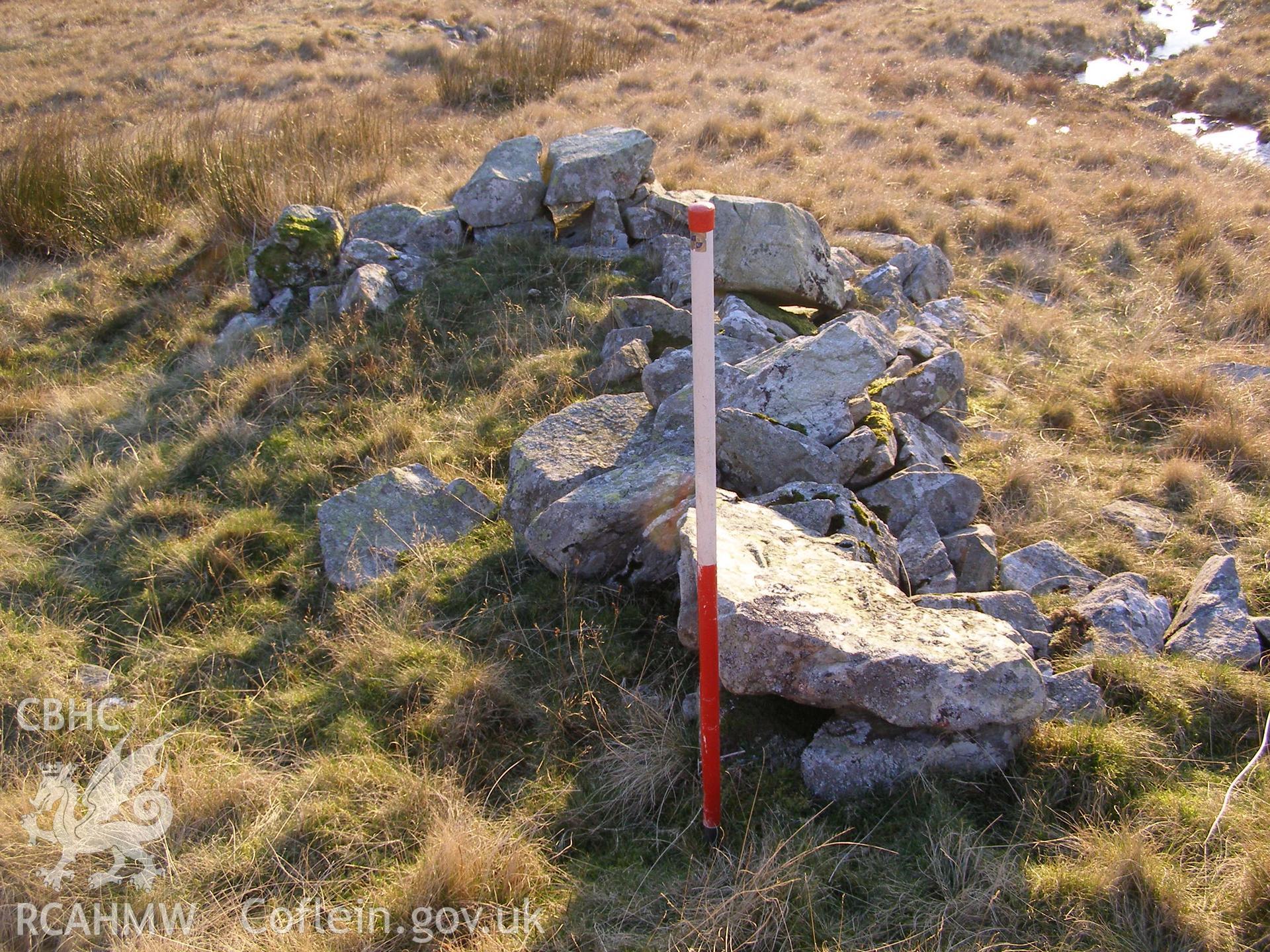 Digital colour photograph of Cwm Gafr sheep shelter IV taken on 20/12/2007 by P.J. Schofield during the Snowdonia Bethesda Upland Survey undertaken by Oxford Archaeology North.