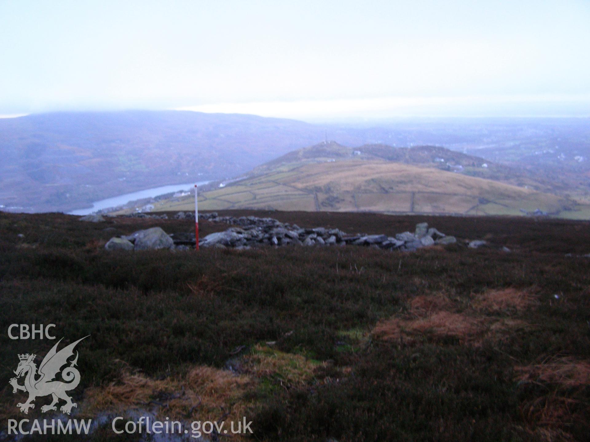 Digital colour photograph of Afon Fachwen sheep shelter II taken on 14/01/2008 by P.J. Schofield during the Snowdonia Bethesda Upland Survey undertaken by Oxford Archaeology North.