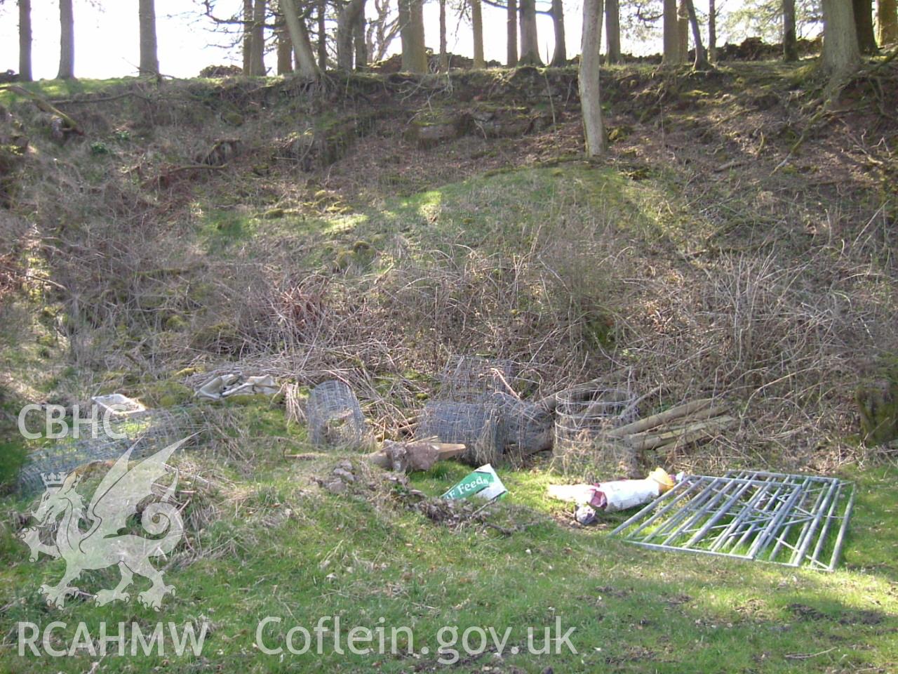 Digital photograph of Coed-hir Quarry V taken on 24/04/2004 by Earthsound Archaeological Geophysics during the Waen Wen and Pencelli Estate Upland Survey