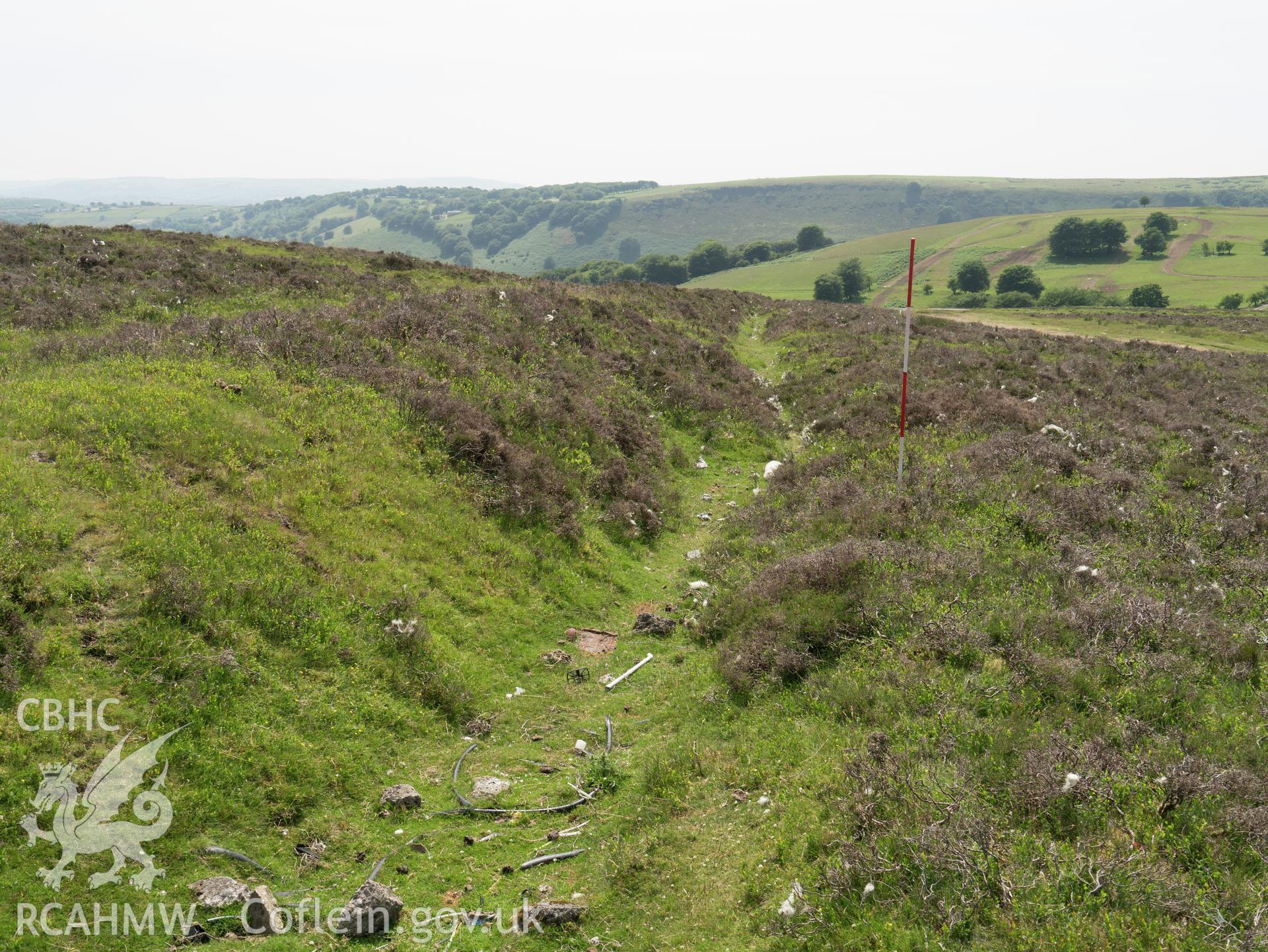 view looking SW.
