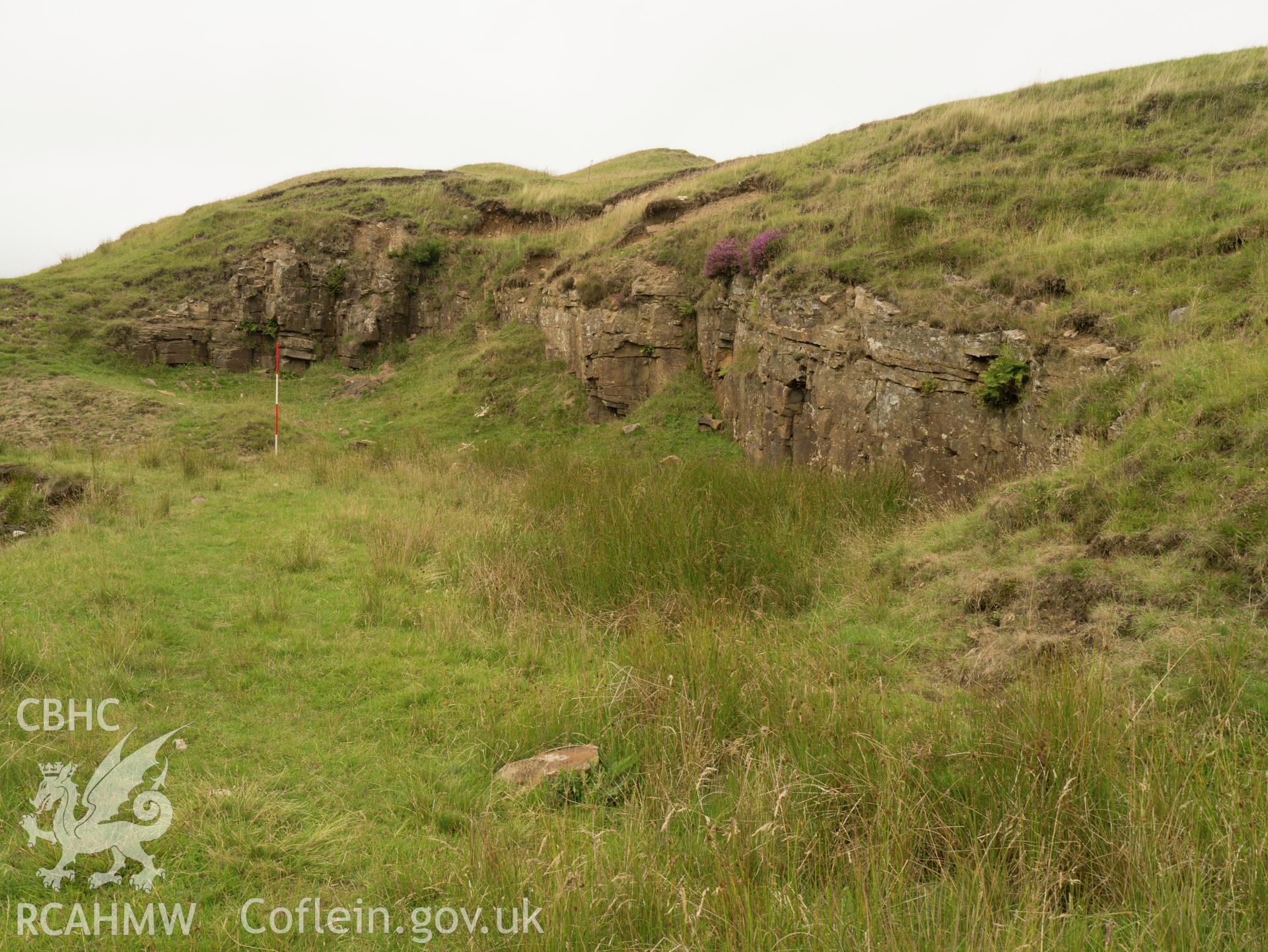 view of quarry face looking N.