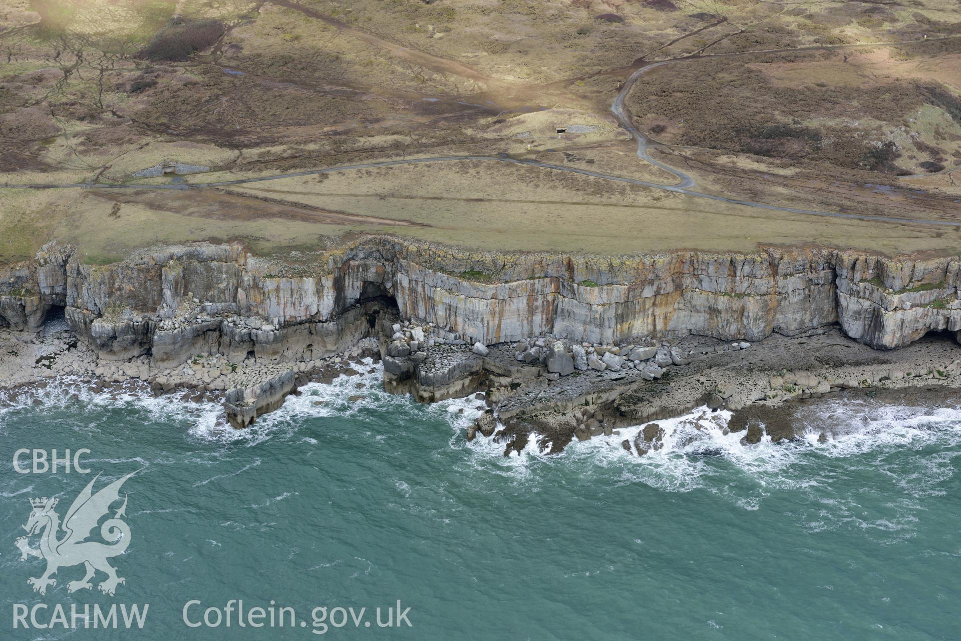 Trevallen Downs blockhouses. Baseline aerial reconnaissance survey for the CHERISH Project. ? Crown: CHERISH PROJECT 2018. Produced with EU funds through the Ireland Wales Co-operation Programme 2014-2020. All material made freely available through the Open Government Licence.