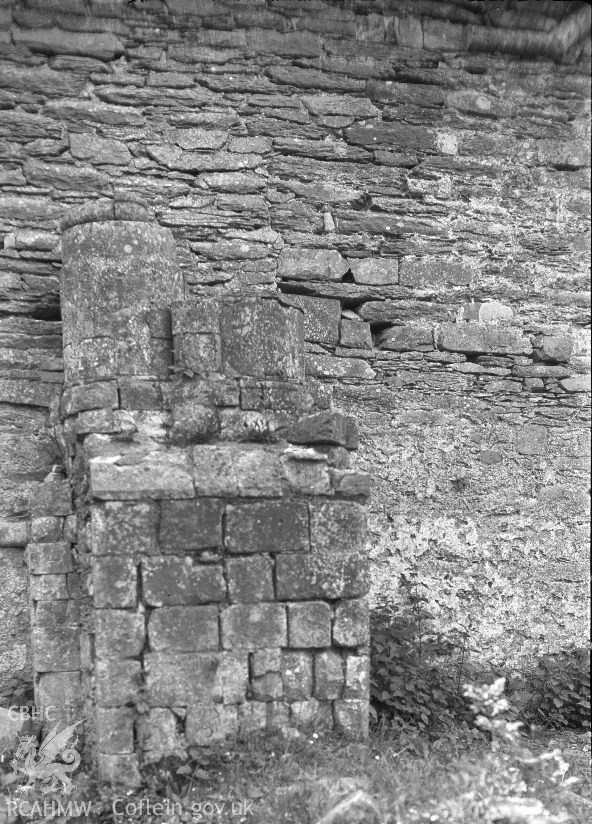 Digital copy of a view of Strata Florida Abbey taken in 1934 by D.O.E.