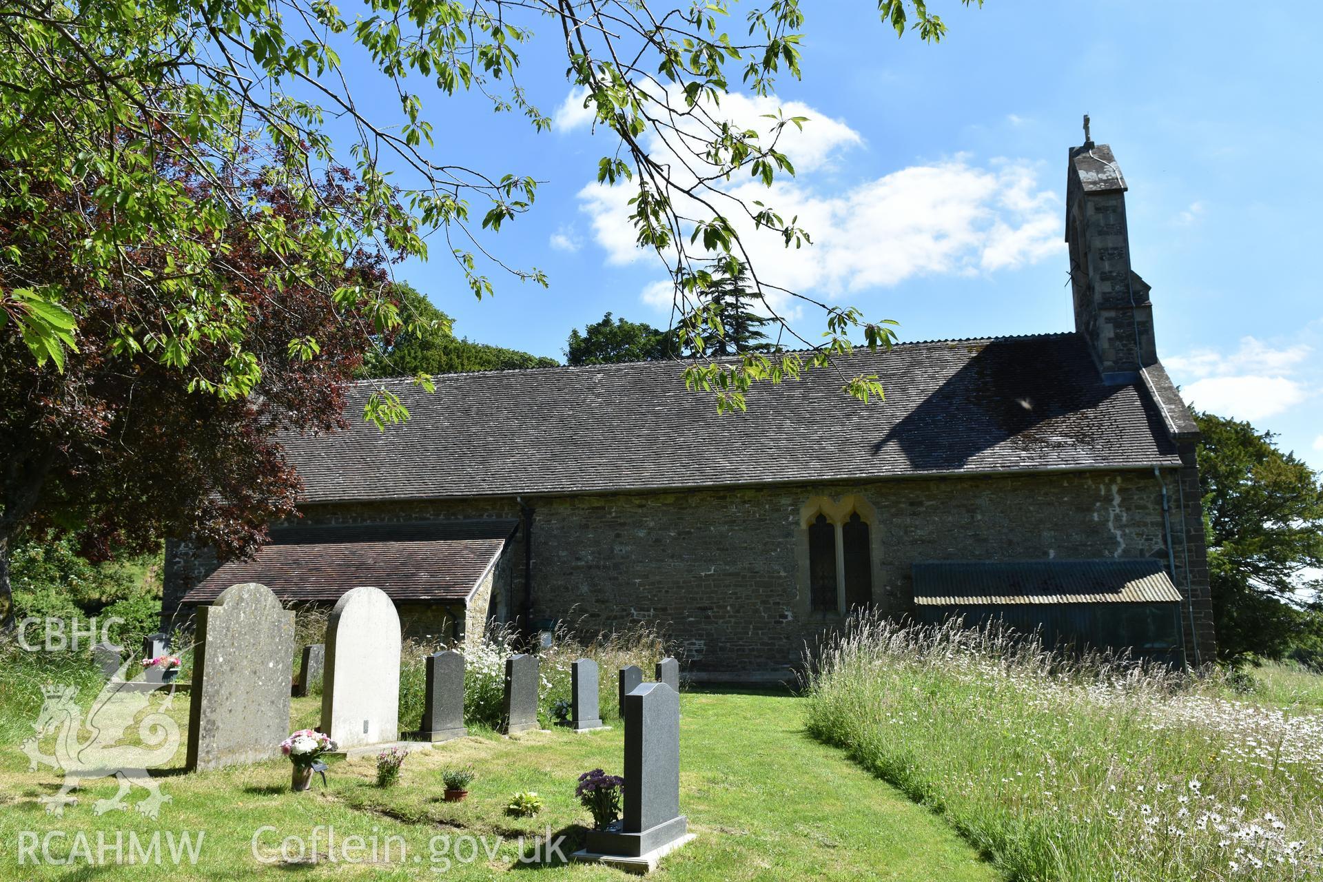 St Etheldreda's church, Hyssington, exterior