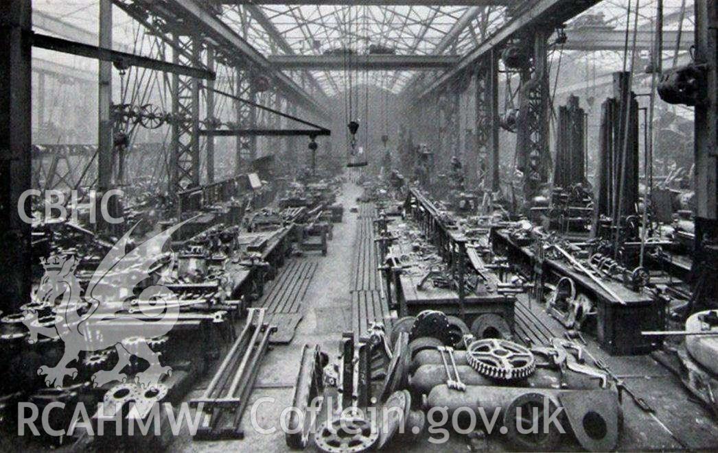 'Various views of the Swan, Hunter & Wigham Richardson shipbuilding works. Photographs courtesy of www.wrecksite.eu' Included amongst material relating to desk based assessment of the SS Dam?o historic wreck site, conducted by Archaeology Wales, 2013.