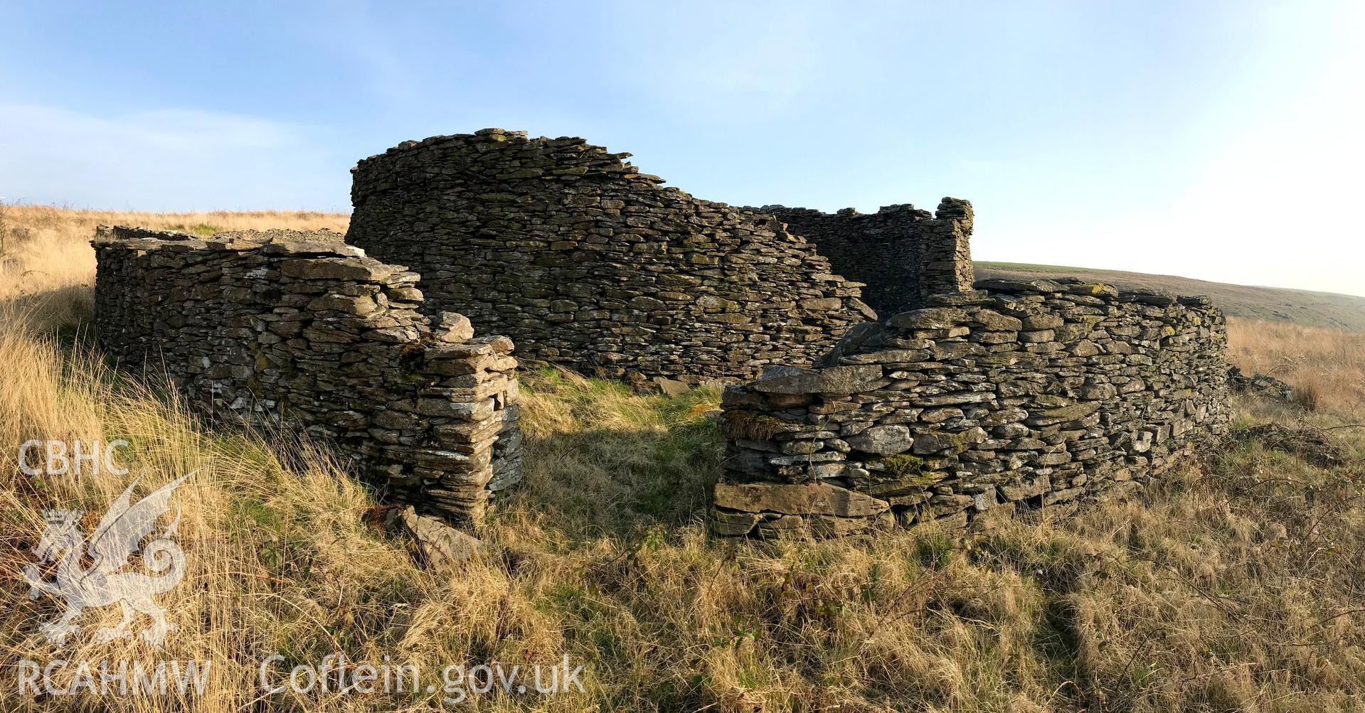 Digital colour photograph of Blaen Pelena possible cattle or sheepfold, Pelenna, east of Neath, taken by Paul R. Davis on 30th March 2019.