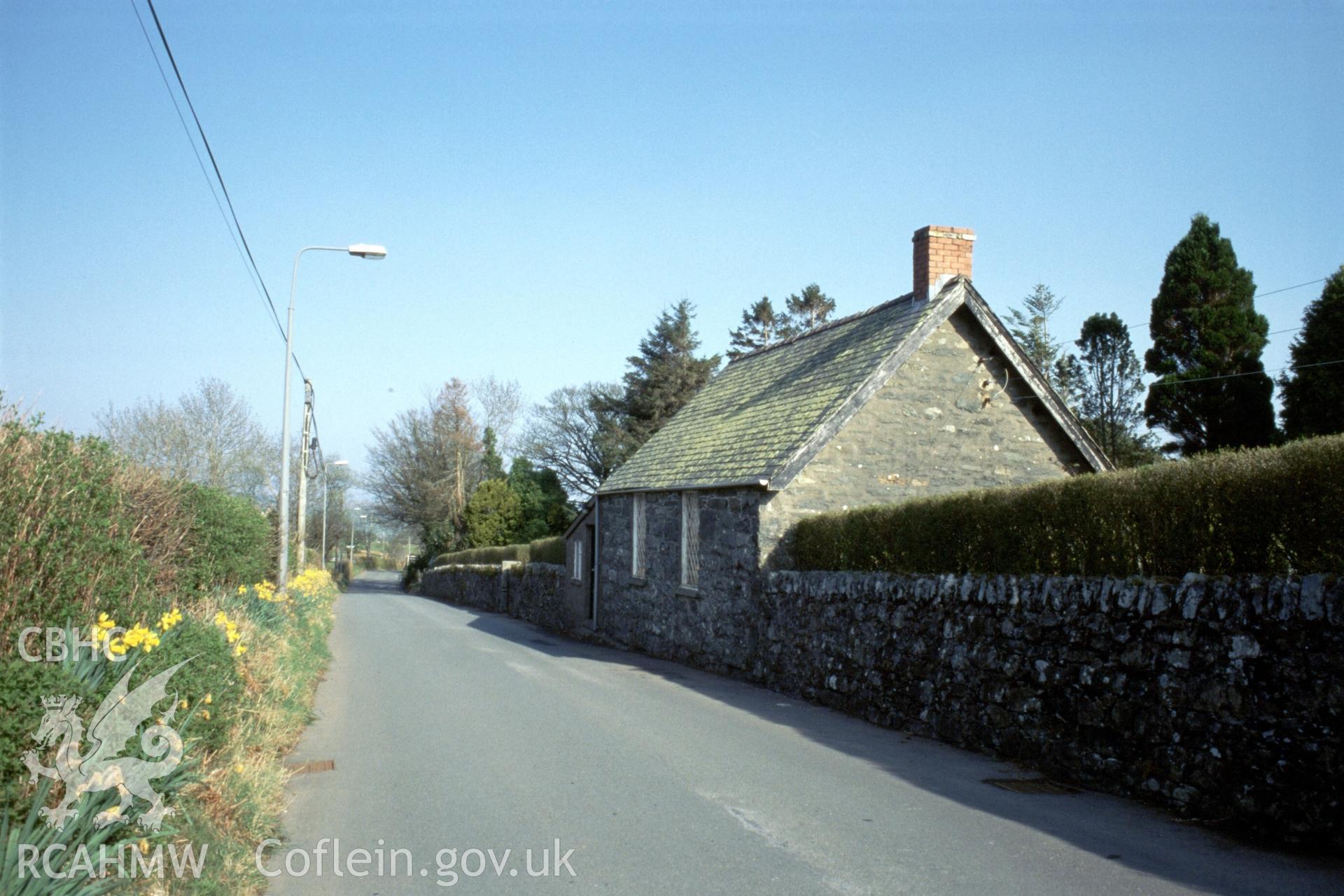 Exterior, N. long wall to road