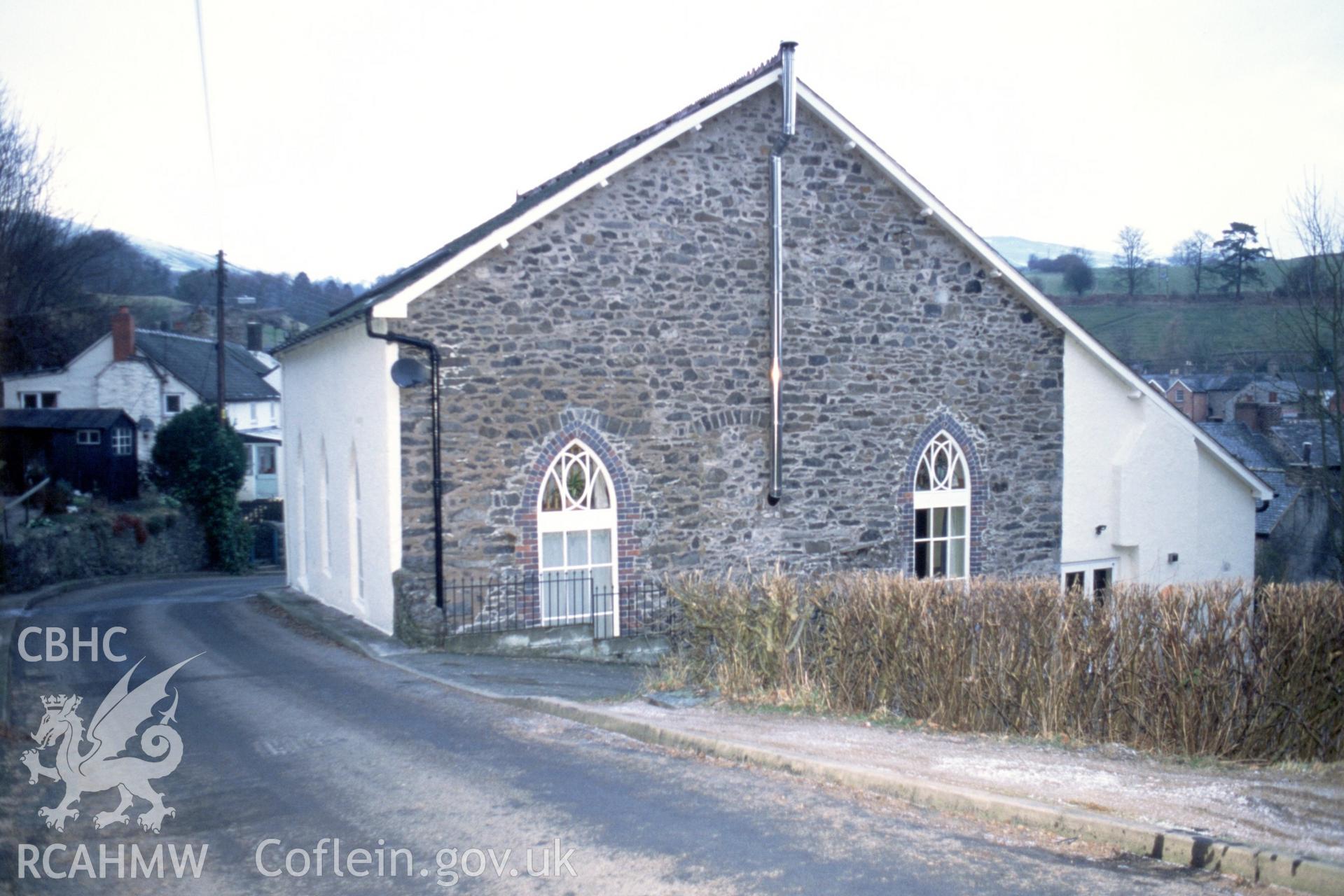 Exterior, rear gable & long-wall roadside elevation