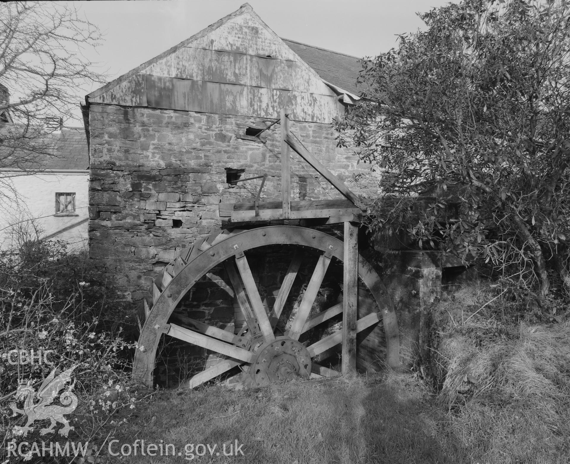 Exterior: water wheel