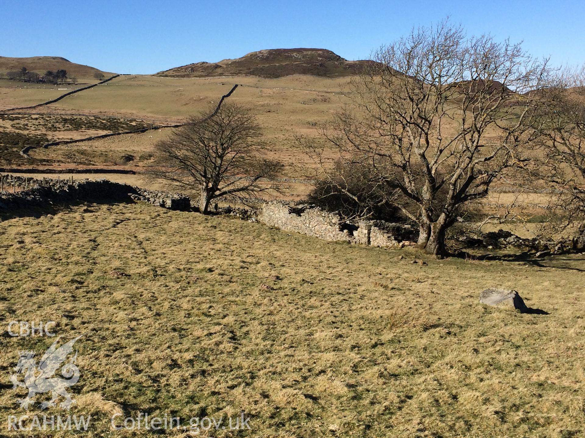 Colour photo showing view of Waun Gyrach, taken by Paul R. Davis, 28th February 2018.
