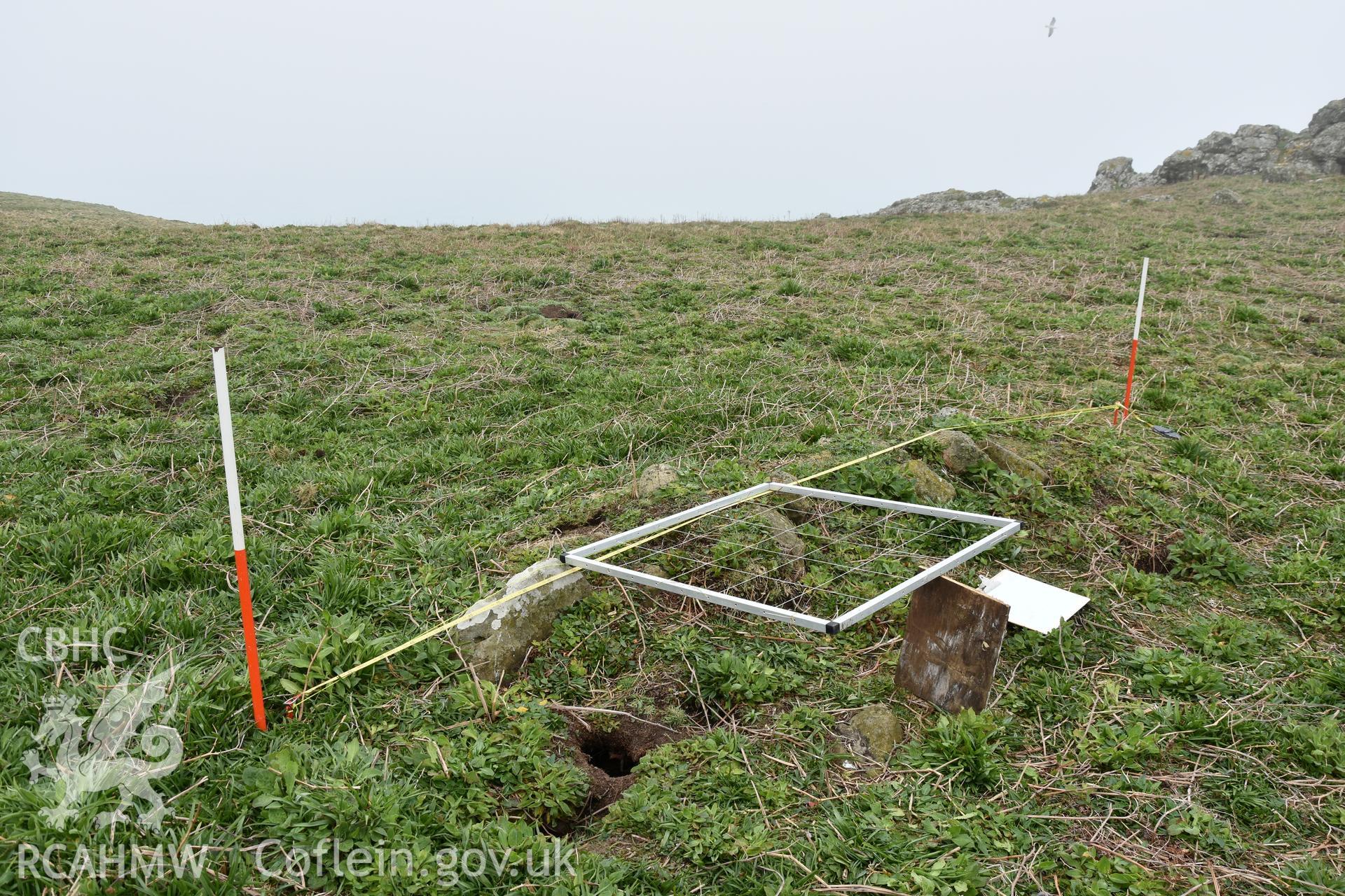 Skomer Island cairn group 1. Field survey 19 April 2018. Cairn C