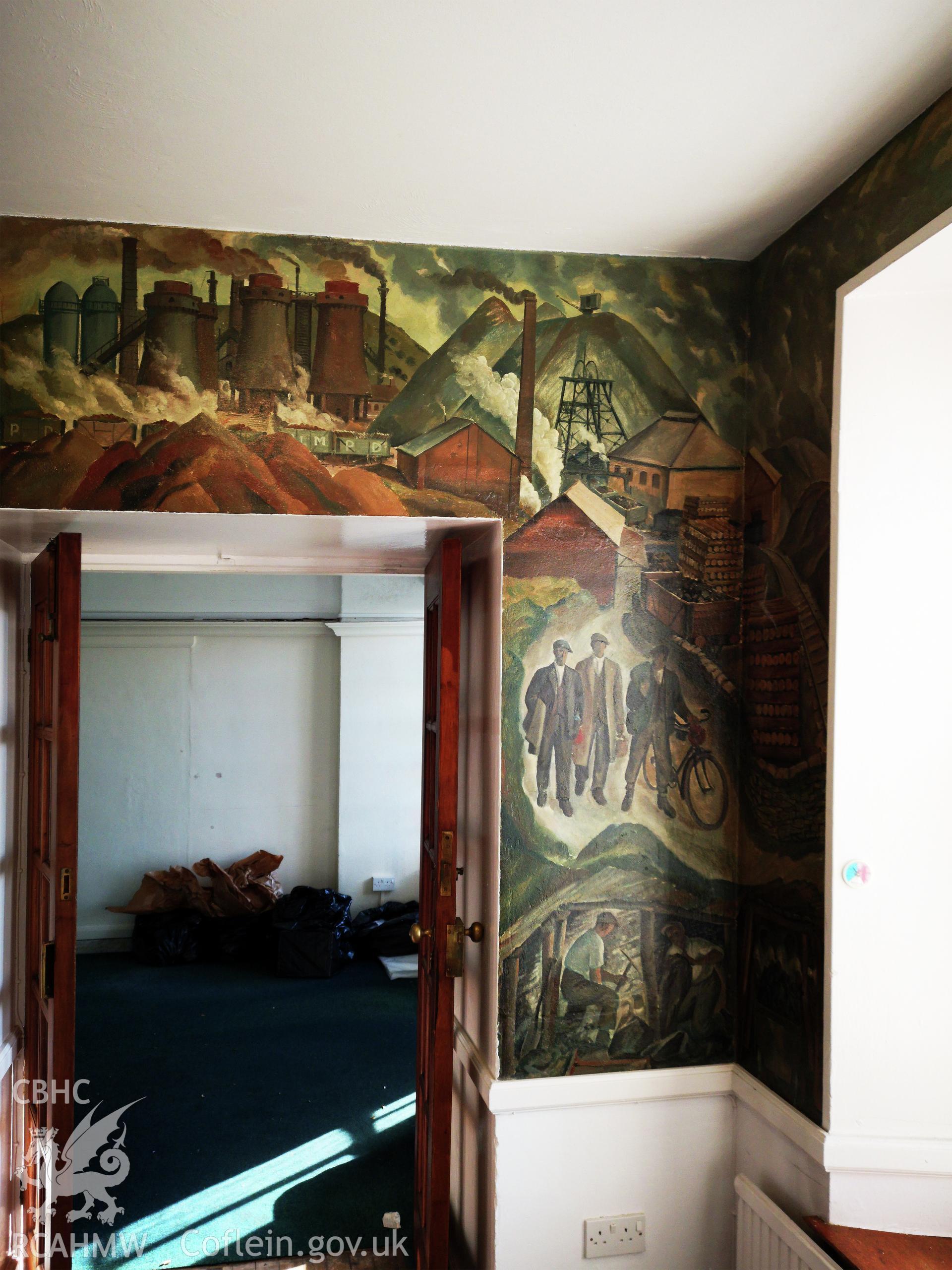 Plas Wernfawr, Harlech, staff room mural by Robert Baker