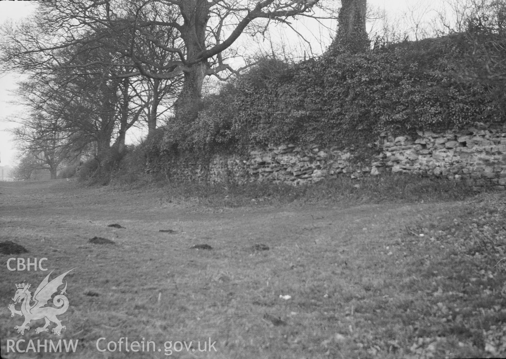 Digital copy of a nitrate negative showing an unidentified site taken by Ordnance Survey.