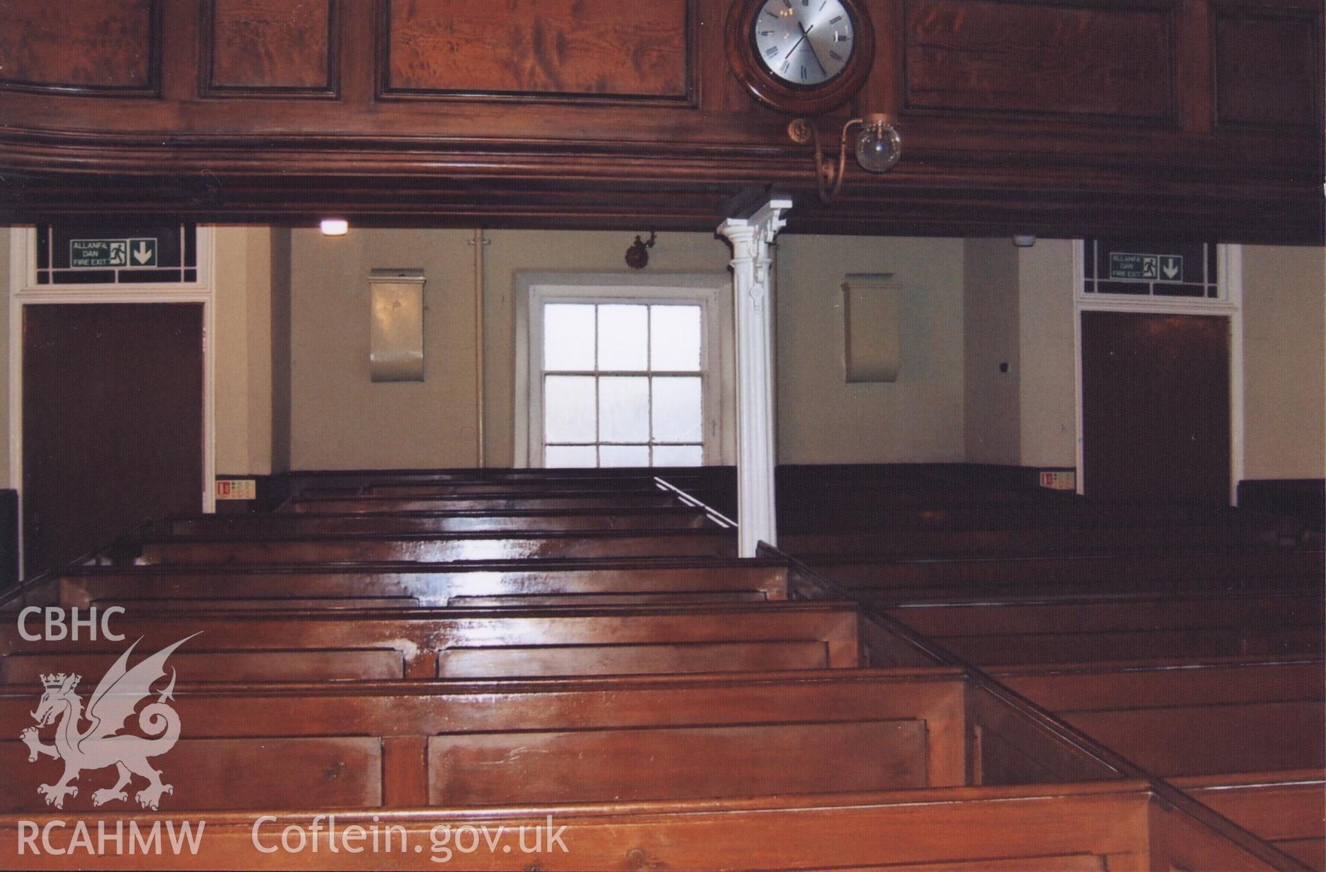 Colour photograph of the interior of the chapel, December 2006. Donated as part of the Digital Dissent Project.