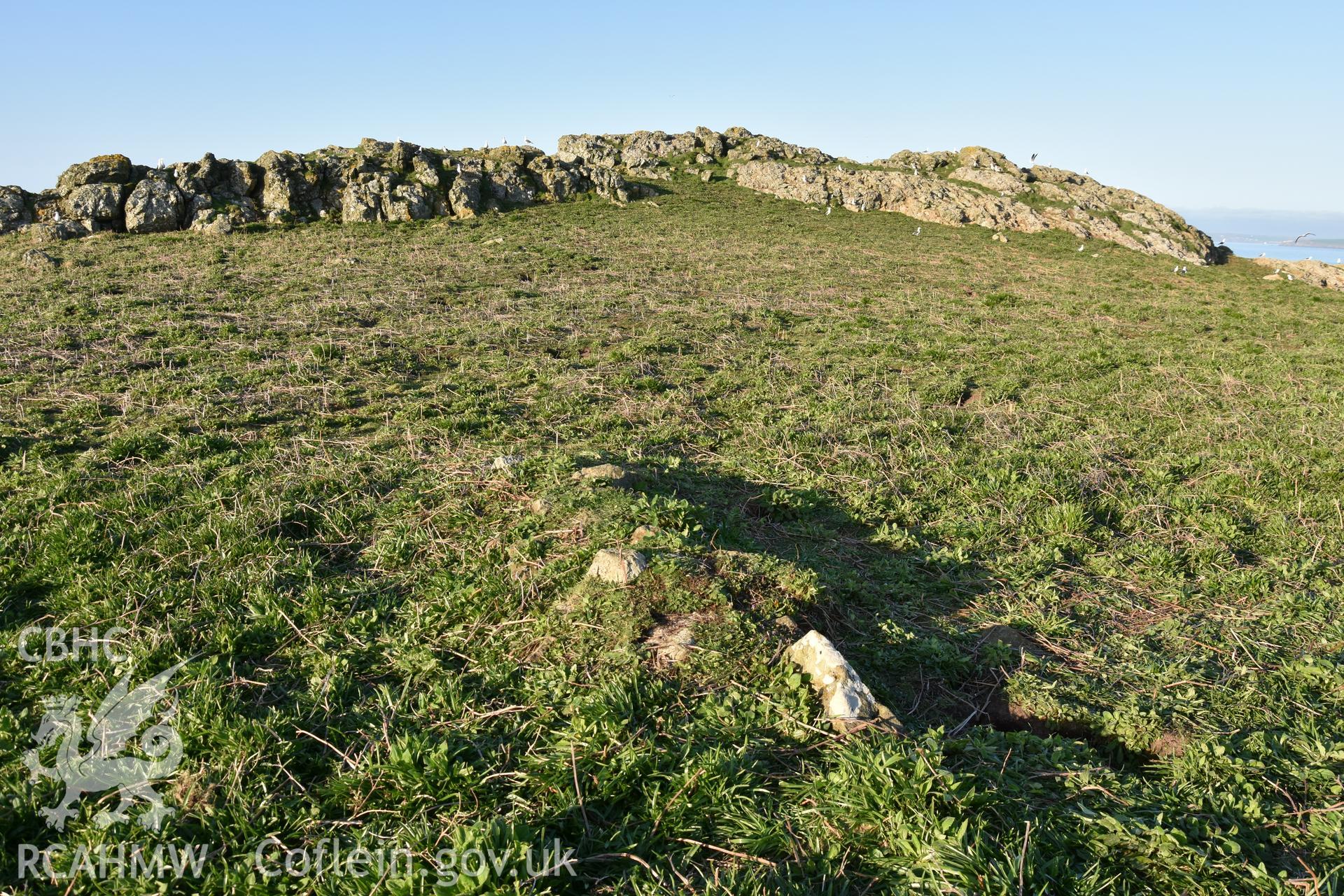 Skomer Island cairn group 1. Field survey 19 April 2018. Cairn C