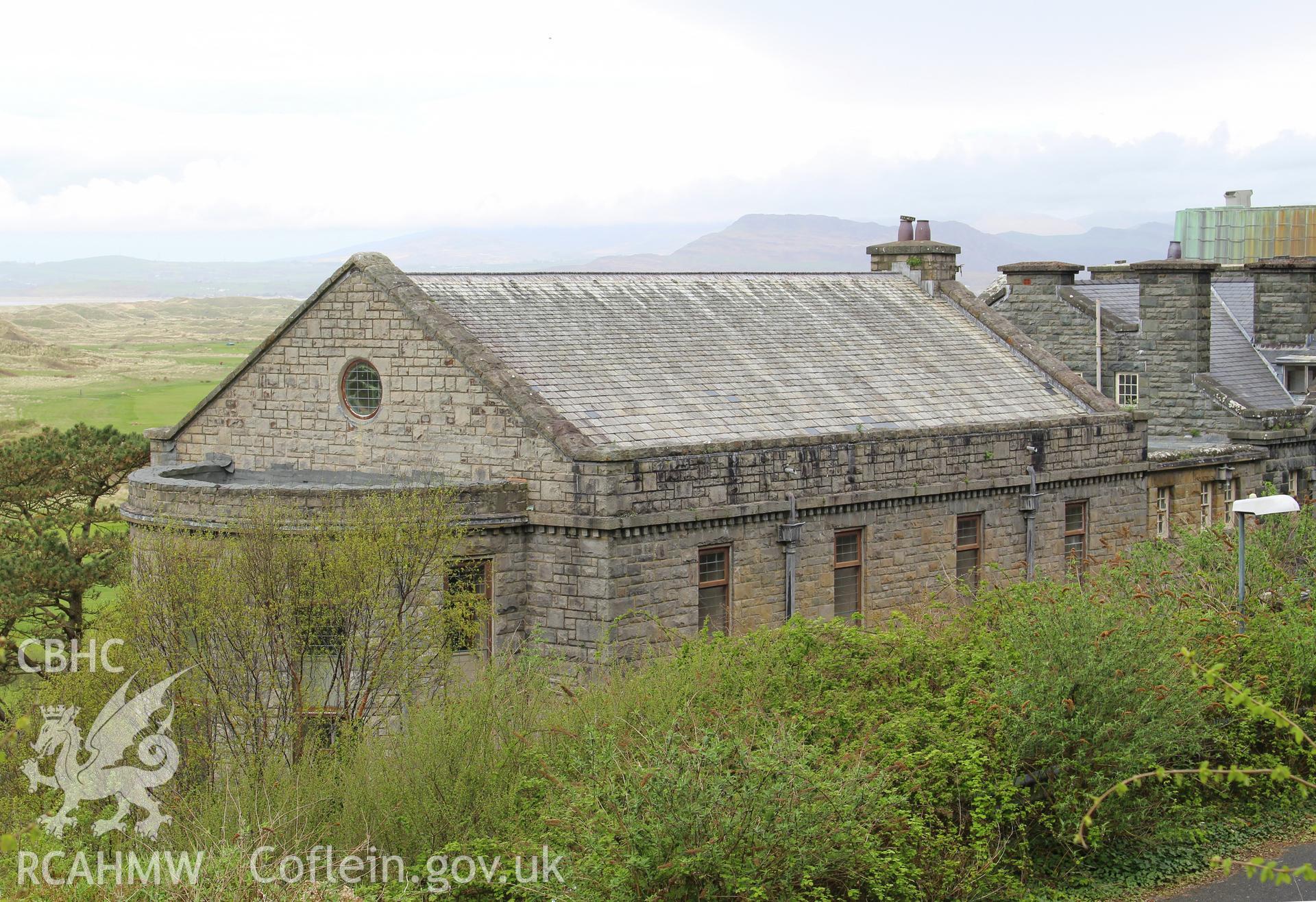 Plas Wernfawr, Harlech, library extension on south side of house,
