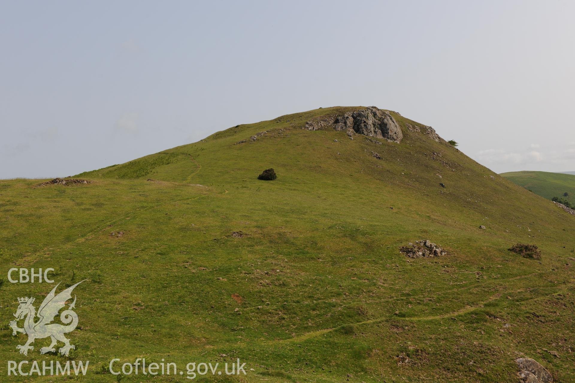 Photographic survey of Castle Bank hillfort, showing details of ramparts and earthworks, conducted on 5th July 2013.