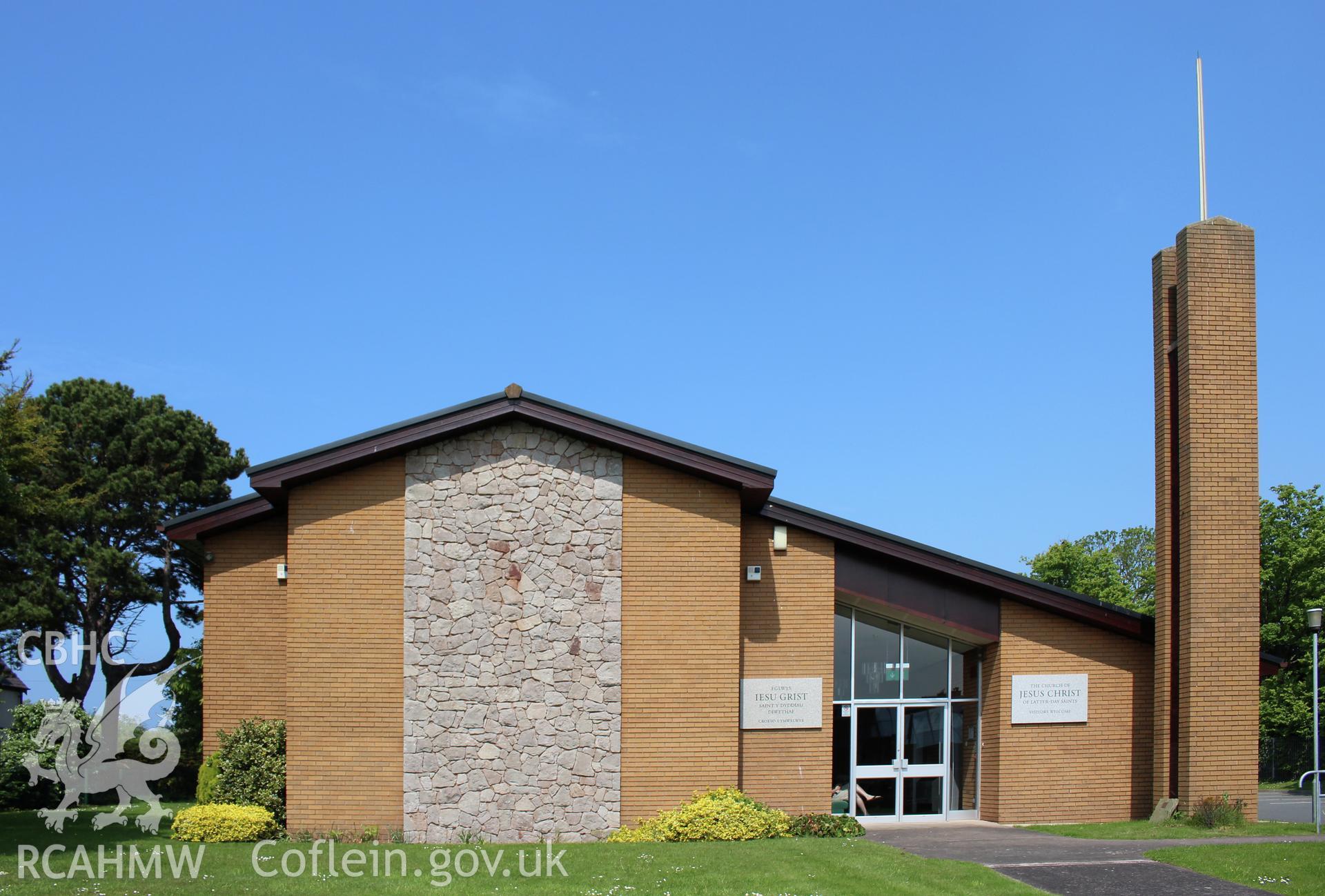 Vale Road Church of Latter Day Saints, Rhyl, front from west