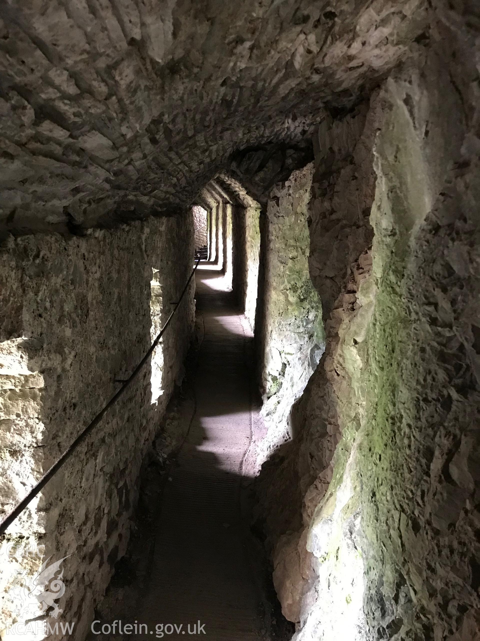 Digital colour photograph of Carreg Cennen Cave, Dyffryn Cennen, Llandeilo, taken by Paul R. Davis on 7th May 2019.