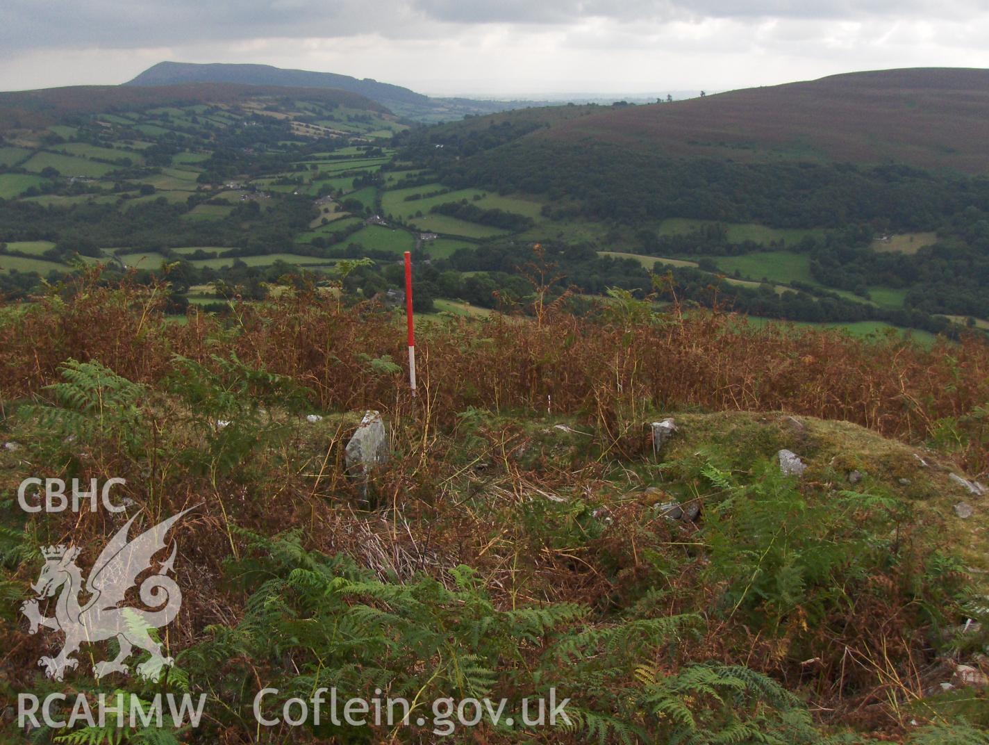 Digital colour photograph of Partrishow Hill house taken on 12/09/2007 by N.A.R. Vaughan during the Black Mountain Central South Upland Survey undertaken by Archaeophysica.