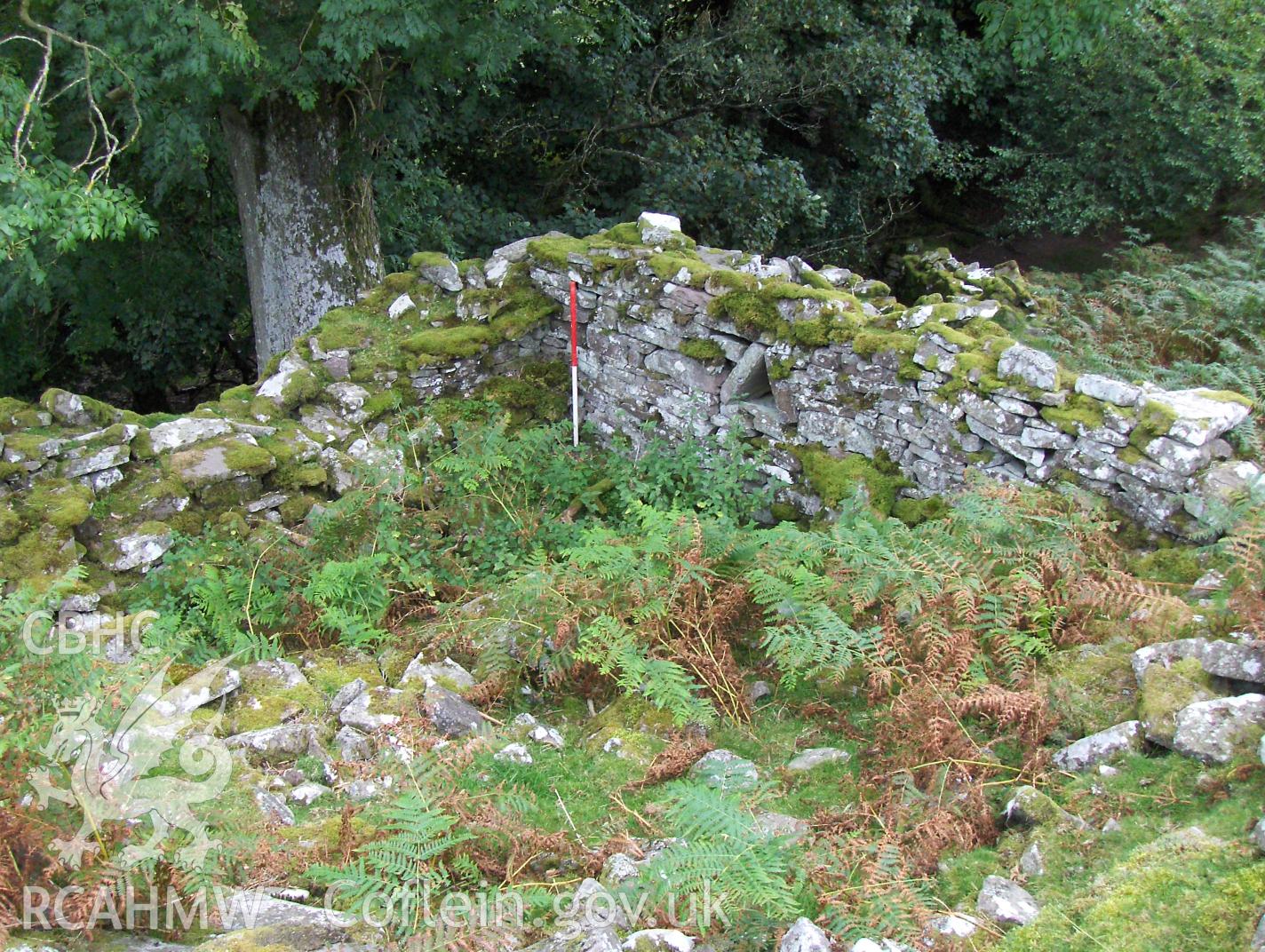 Digital colour photograph of Blaen Nant Mair house I taken on 31/08/2007 by N.A.R. Vaughan during the Black Mountain Central South Upland Survey undertaken by Archaeophysica.