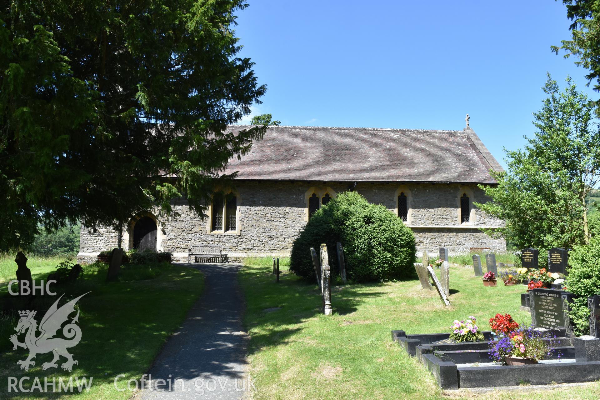 St Etheldreda's church, Hyssington, exterior