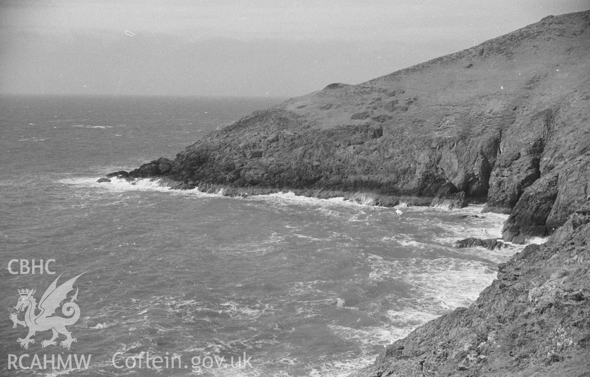 Digital copy of a black and white negative showing St Mary's Well, Aberdaron. Photographed in April 1964 by Arthur O. Chater.