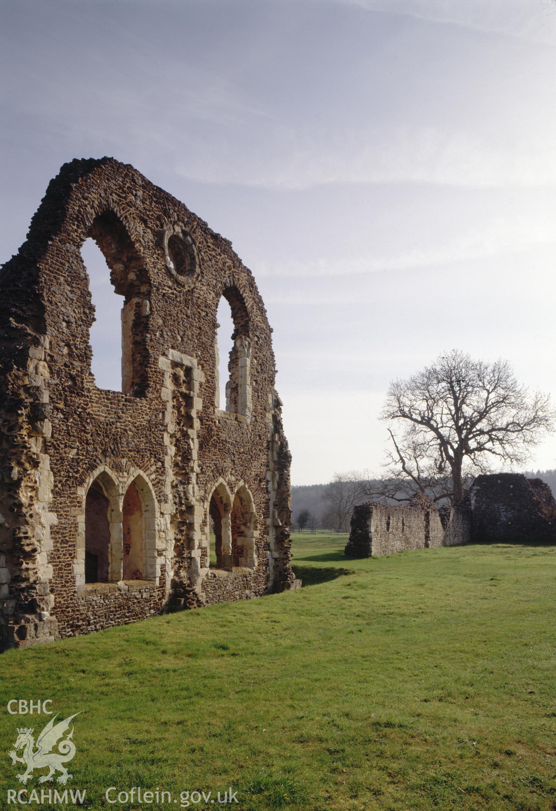 Digital copy of a colour negative showing Waverley Abbey.