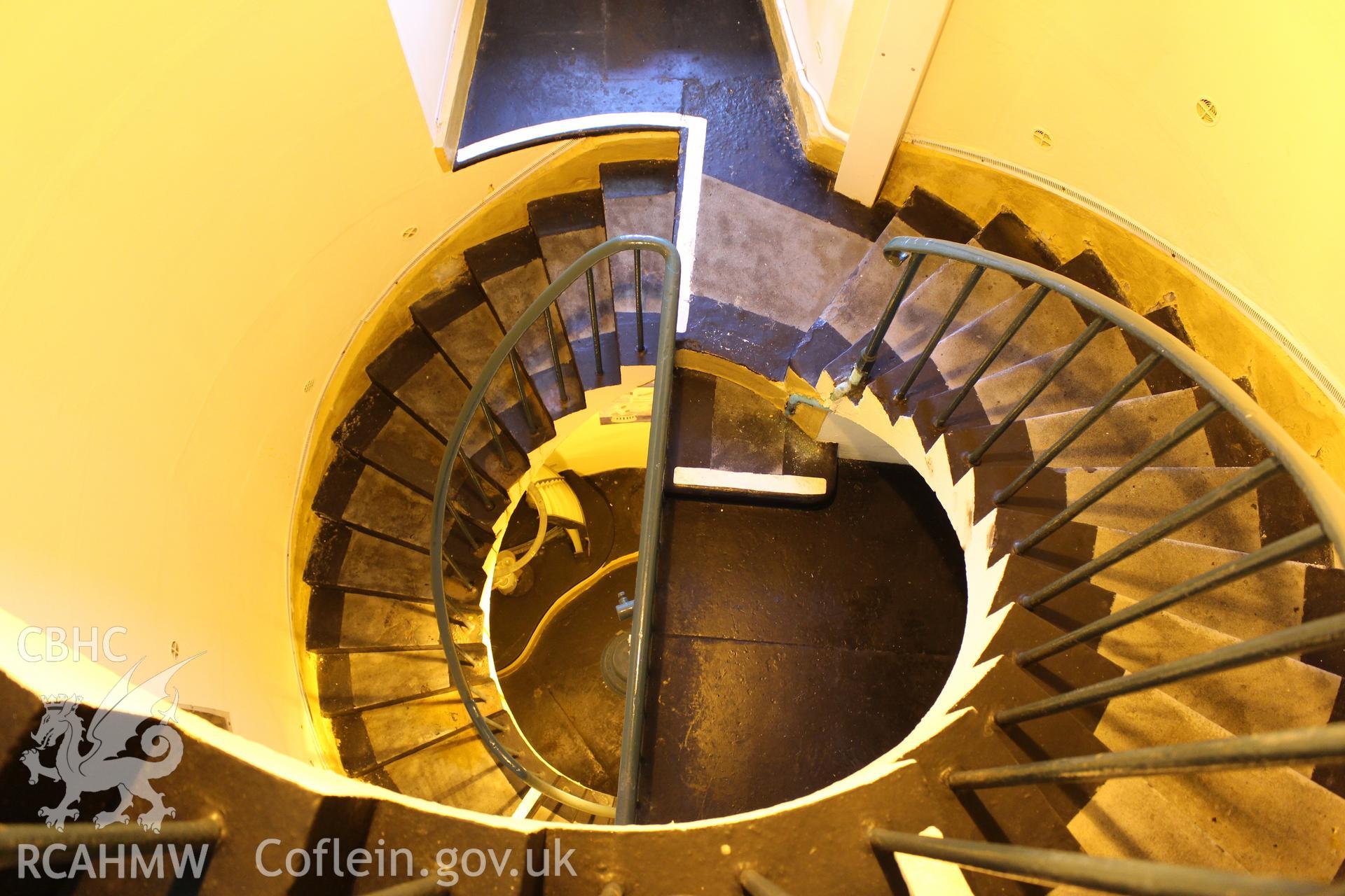 Skerries Lighthouse. Investigator's photographic survey for the CHERISH Project. ? Crown: CHERISH PROJECT 2018. Produced with EU funds through the Ireland Wales Co-operation Programme 2014-2020. All material made freely available through the Open Government Licence.