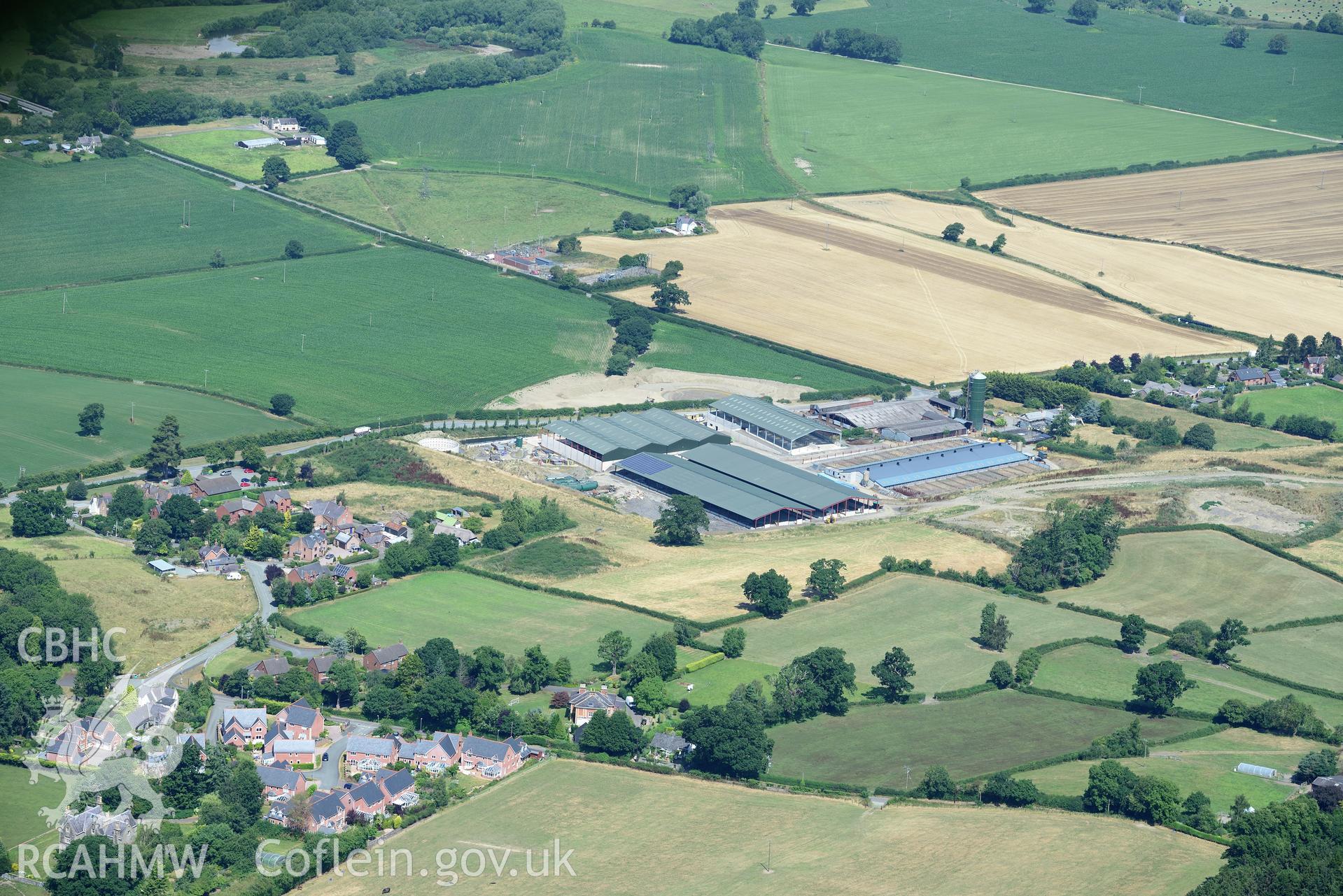 Royal Commission aerial photography of Lower Leighton Dairy taken on 19th July 2018 during the 2018 drought.