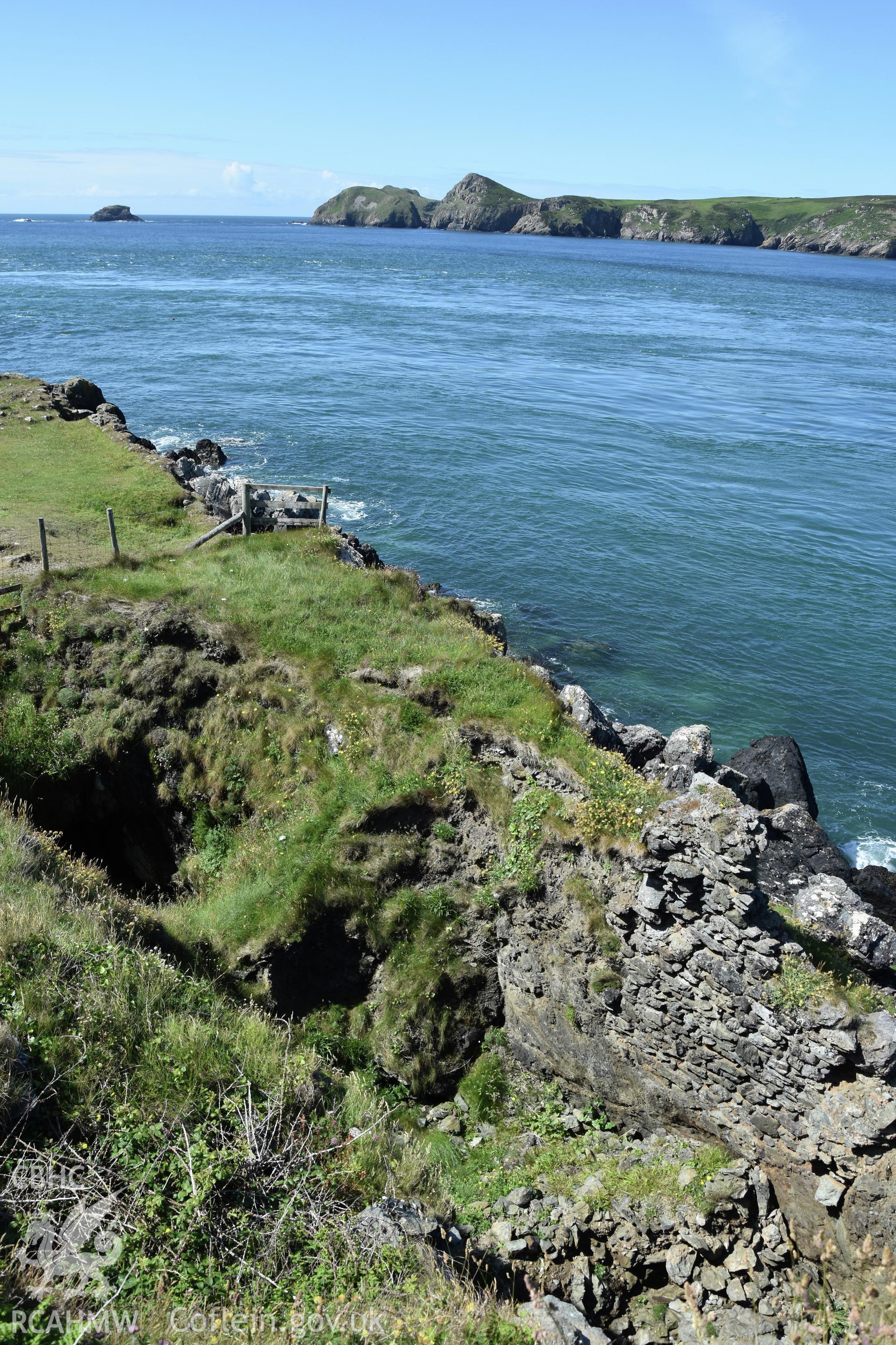 Penmaenmelyn copper mine. Investigator?s photographic survey for the CHERISH Project. ? Crown: CHERISH PROJECT 2019. Produced with EU funds through the Ireland Wales Co-operation Programme 2014-2020. All material made freely available through the Open Government Licence.