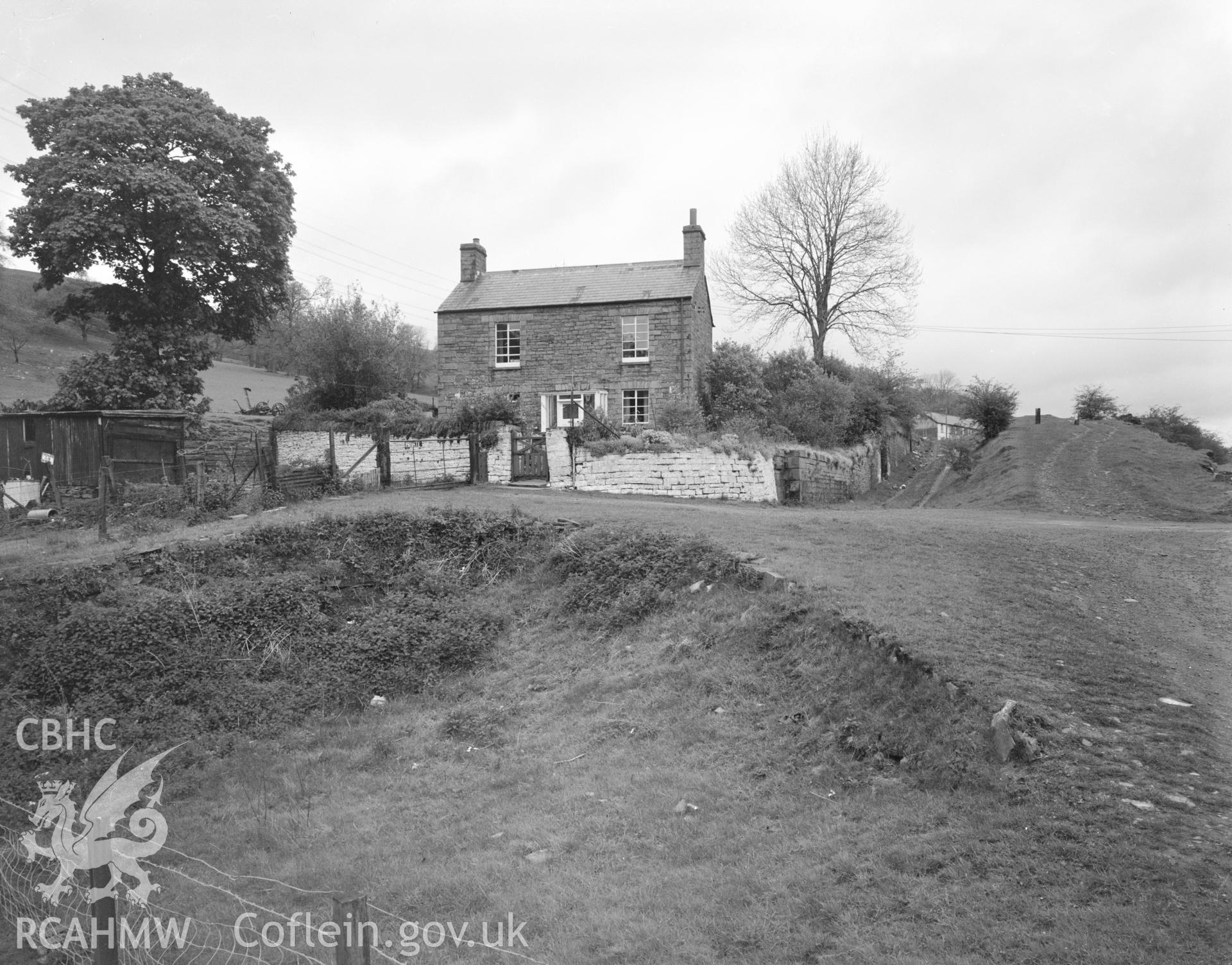 Digital copy of a view of Aberfan Lock House.