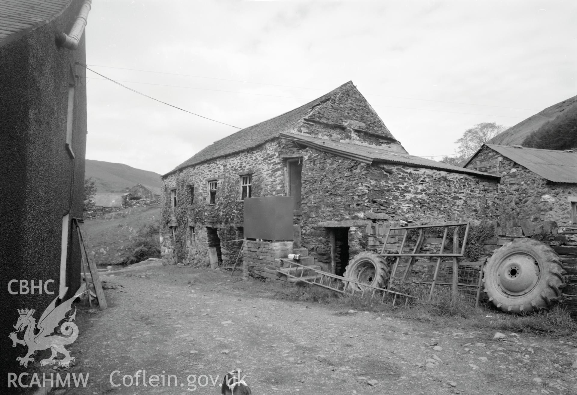 Digital copy of a negative showing view of Pandy Dolau Gwyn, taken by RCAHMW.